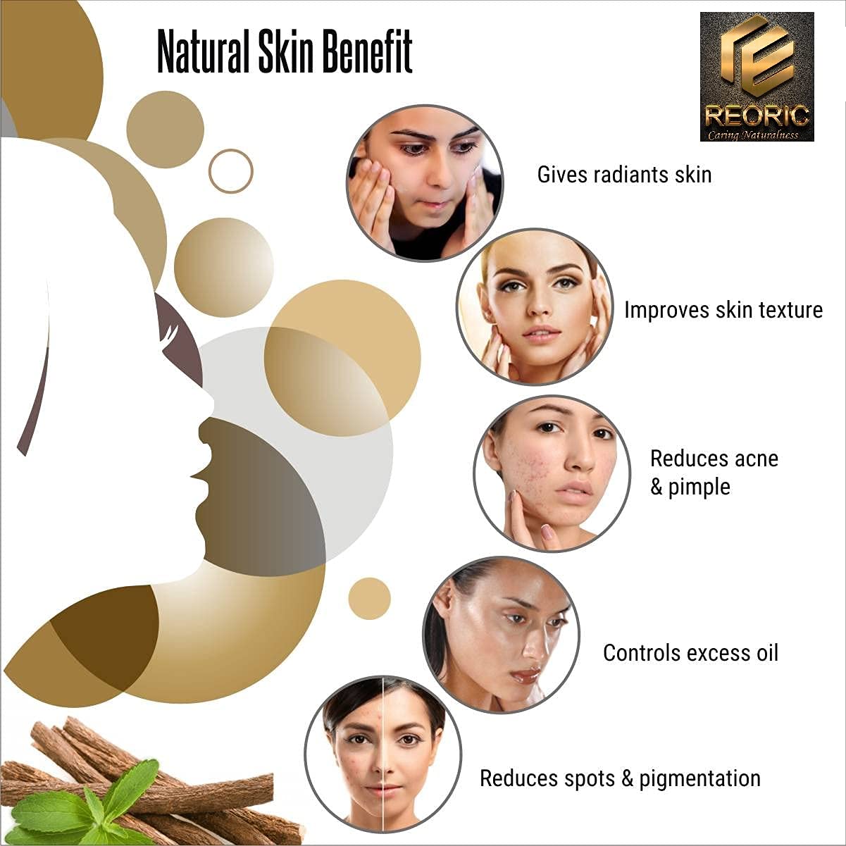 Organic Reoric Mulethi Powder & Orange Peel Powder for Face - Licorice Root Powder for Skin Brightening & Glow - 200g (Pack of 2) - Natural Face Mask & Exfoliator for Acne, Dark Spots & Dull Skin