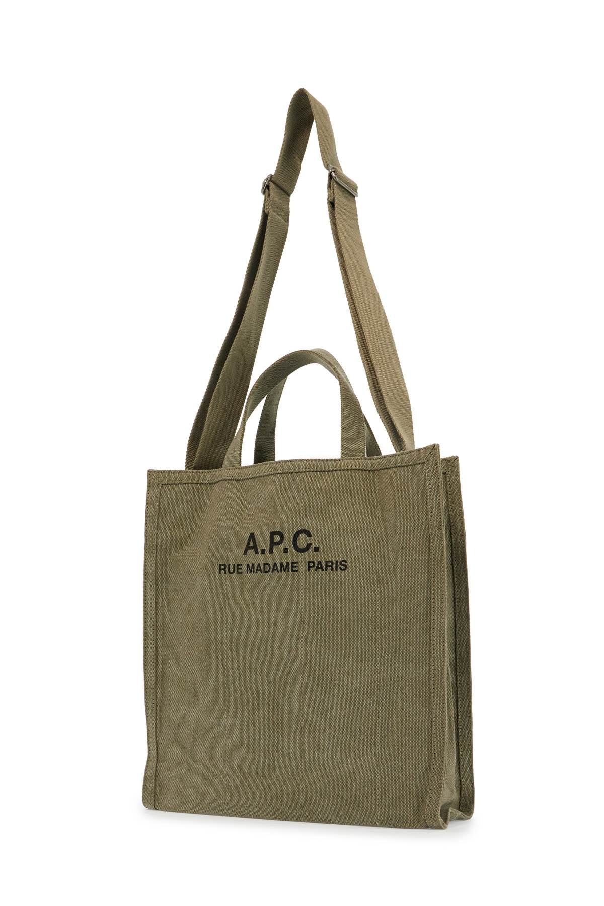 A.P.C. Récupération Canvas Shopping Tote Bag for Men - Stylish & Durable Eco-Friendly Carryall for Work, Travel & Daily Use