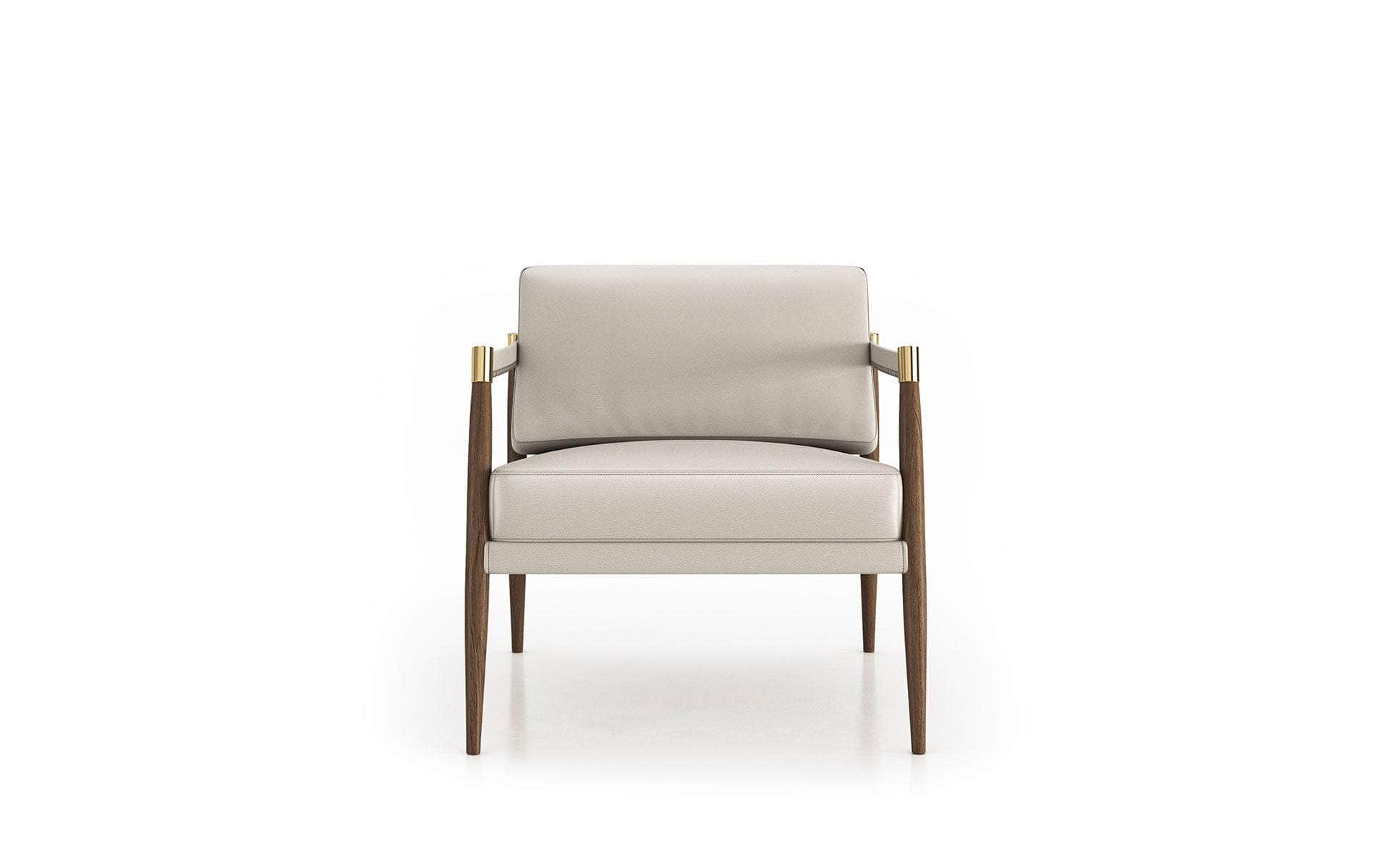 Premium Opala Top Grain Leather Vitoria Armchair – Luxurious Modern Living Room Seating for Home & Office