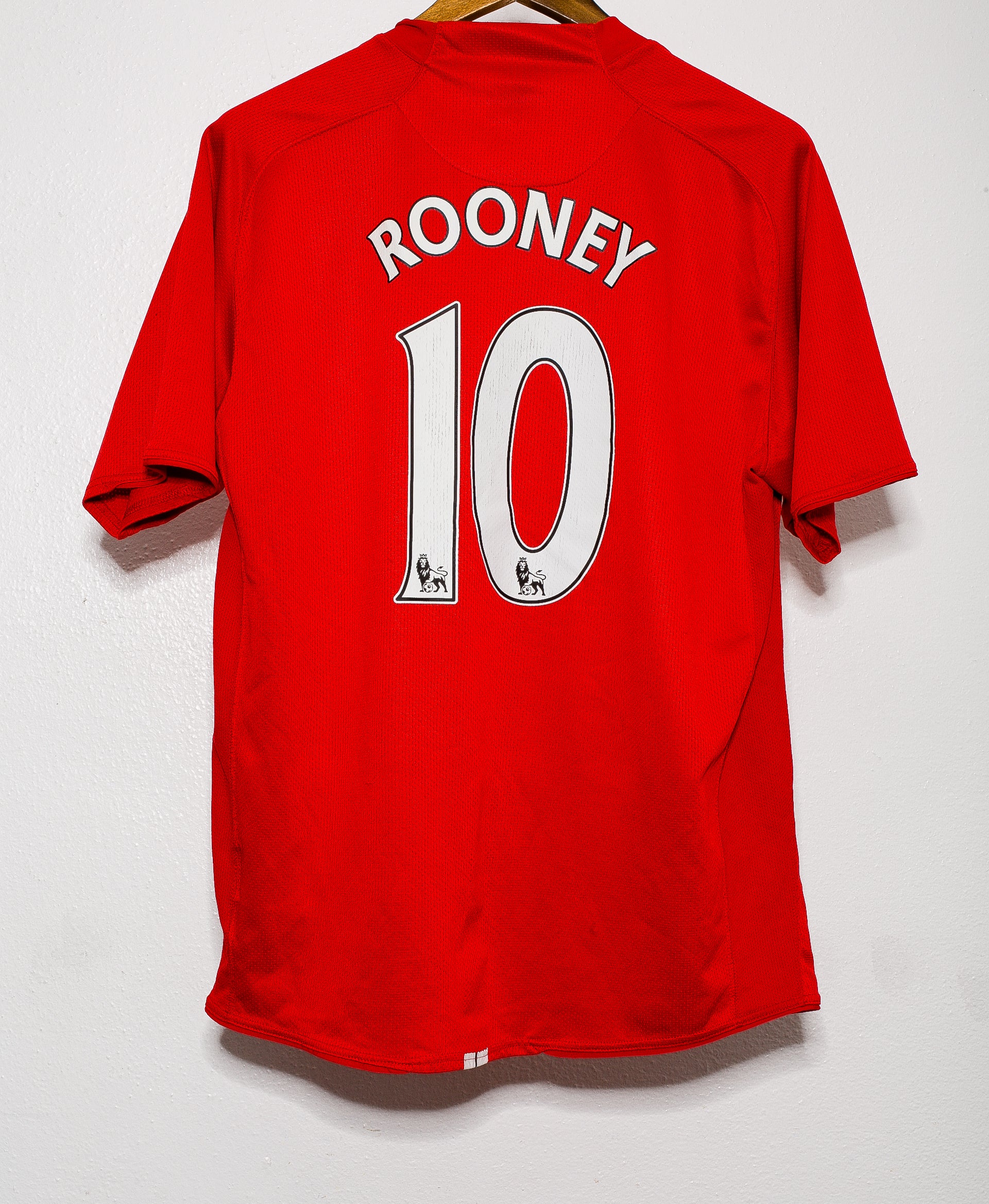 2007 Manchester United Home Jersey #10 Rooney - XL Size - Authentic Soccer Shirt for Fans & Collectors - Perfect for Matchdays, Gifts & Memorabilia