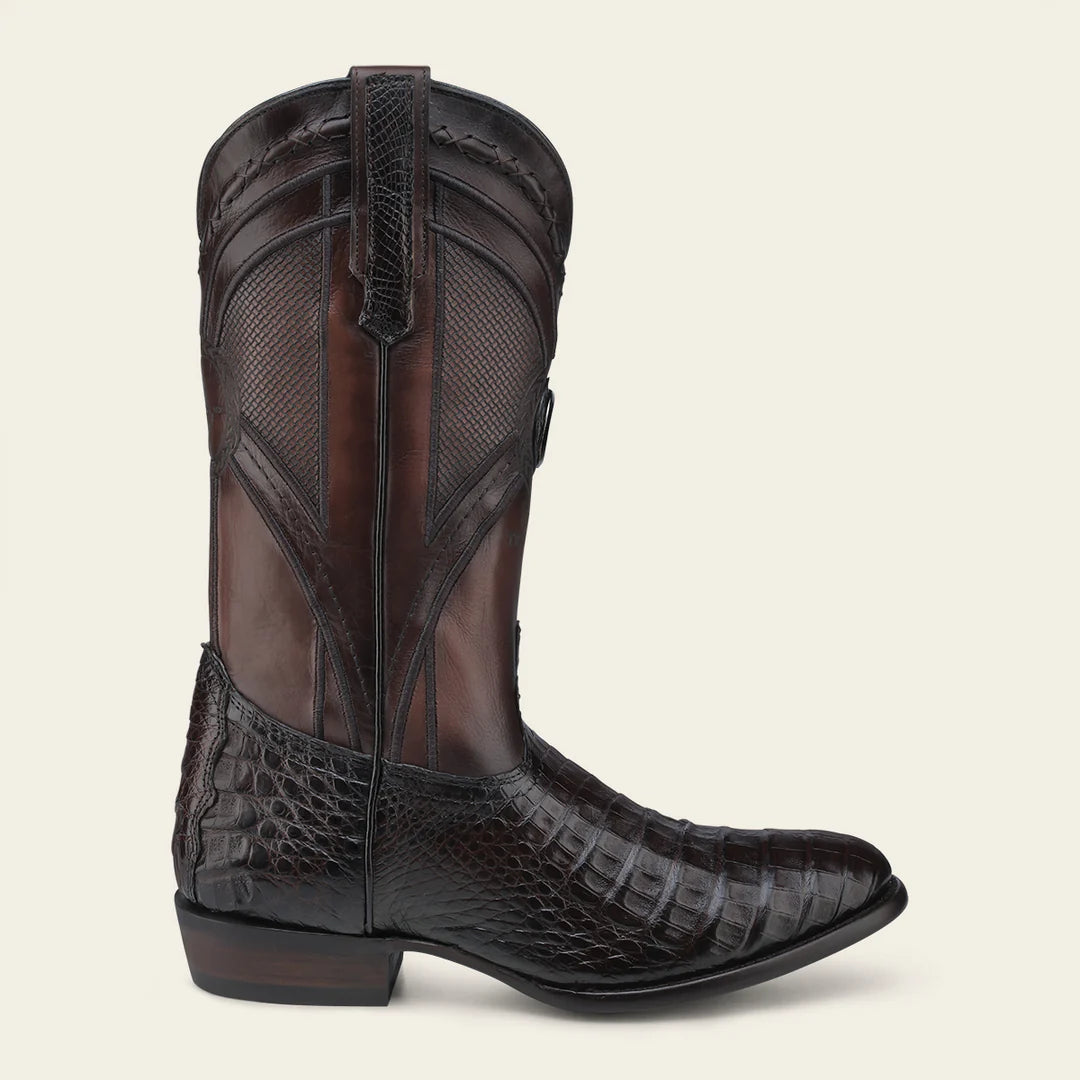 2H0AFY Men's Cuadra Brown Dress Cowboy Caiman Leather Boots - Western Style Riding & Country Fashion for Men