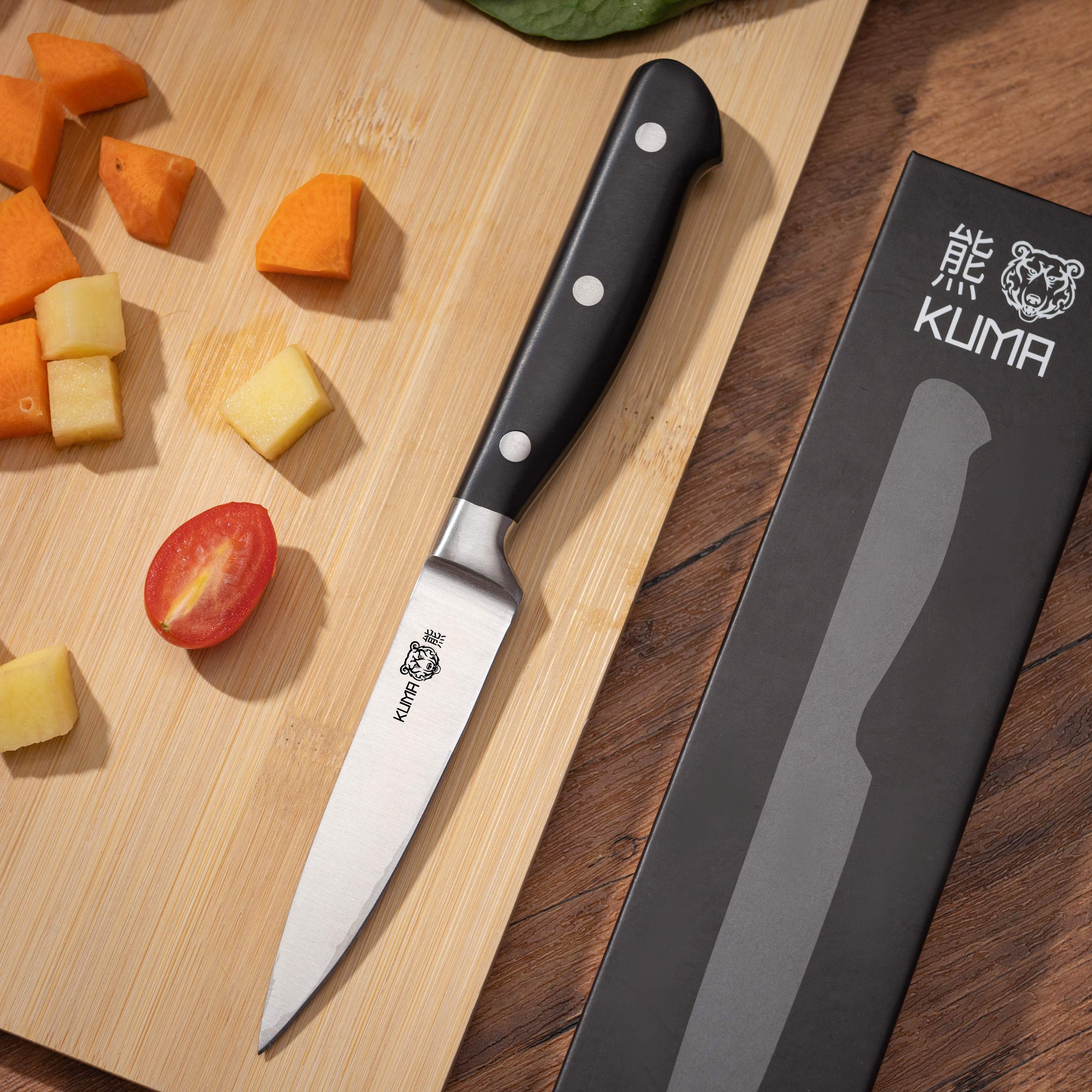 KUMA Professional Chef Knife Set - 3-Piece Razor Sharp Kitchen Knives with 8
