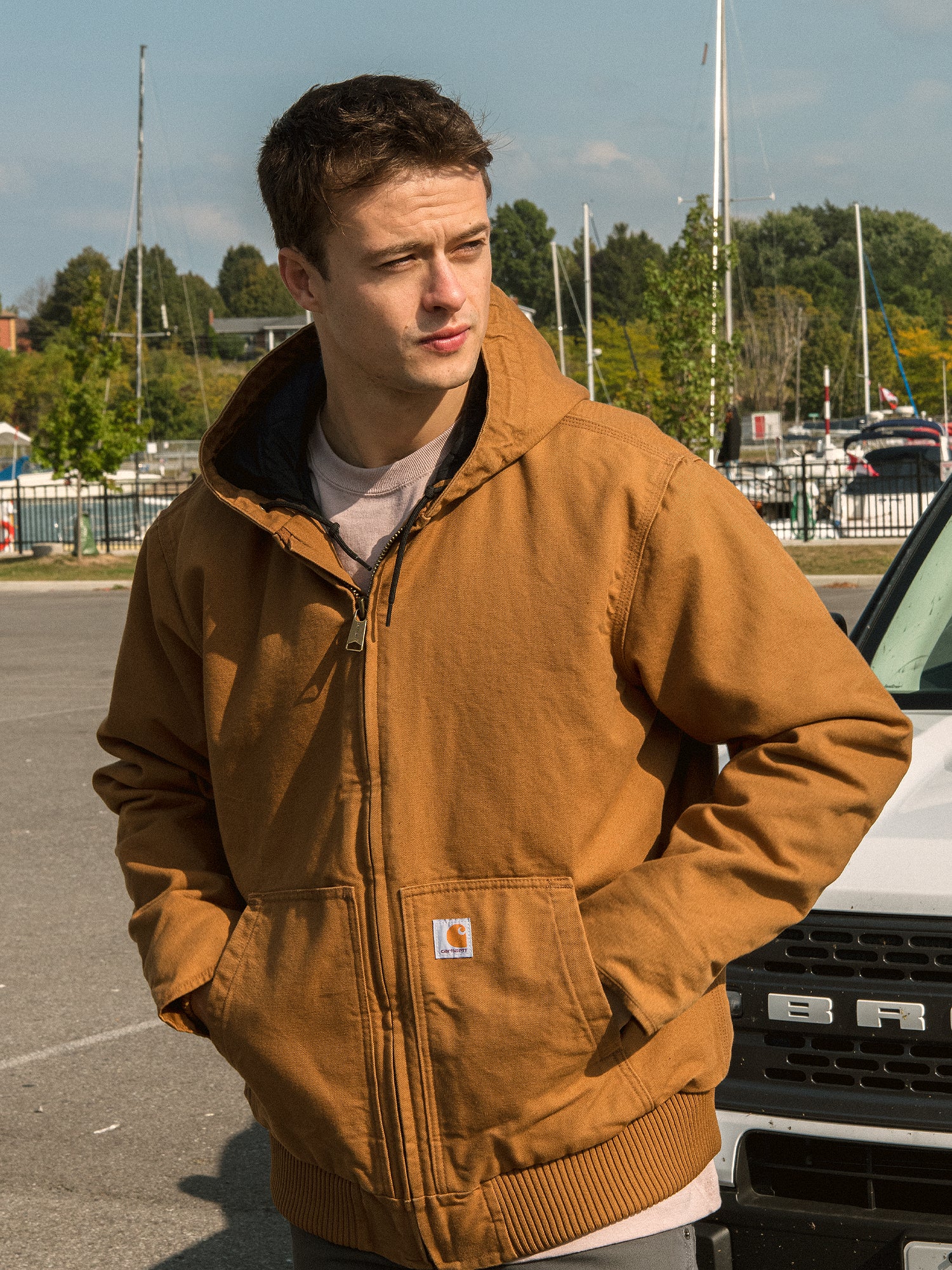 Carhartt Washed Duck Insulated Jacket for Men & Women - Heavy Duty Workwear for Cold Weather - Clearance Sale | Perfect for Construction, Farming & Outdoor Activities