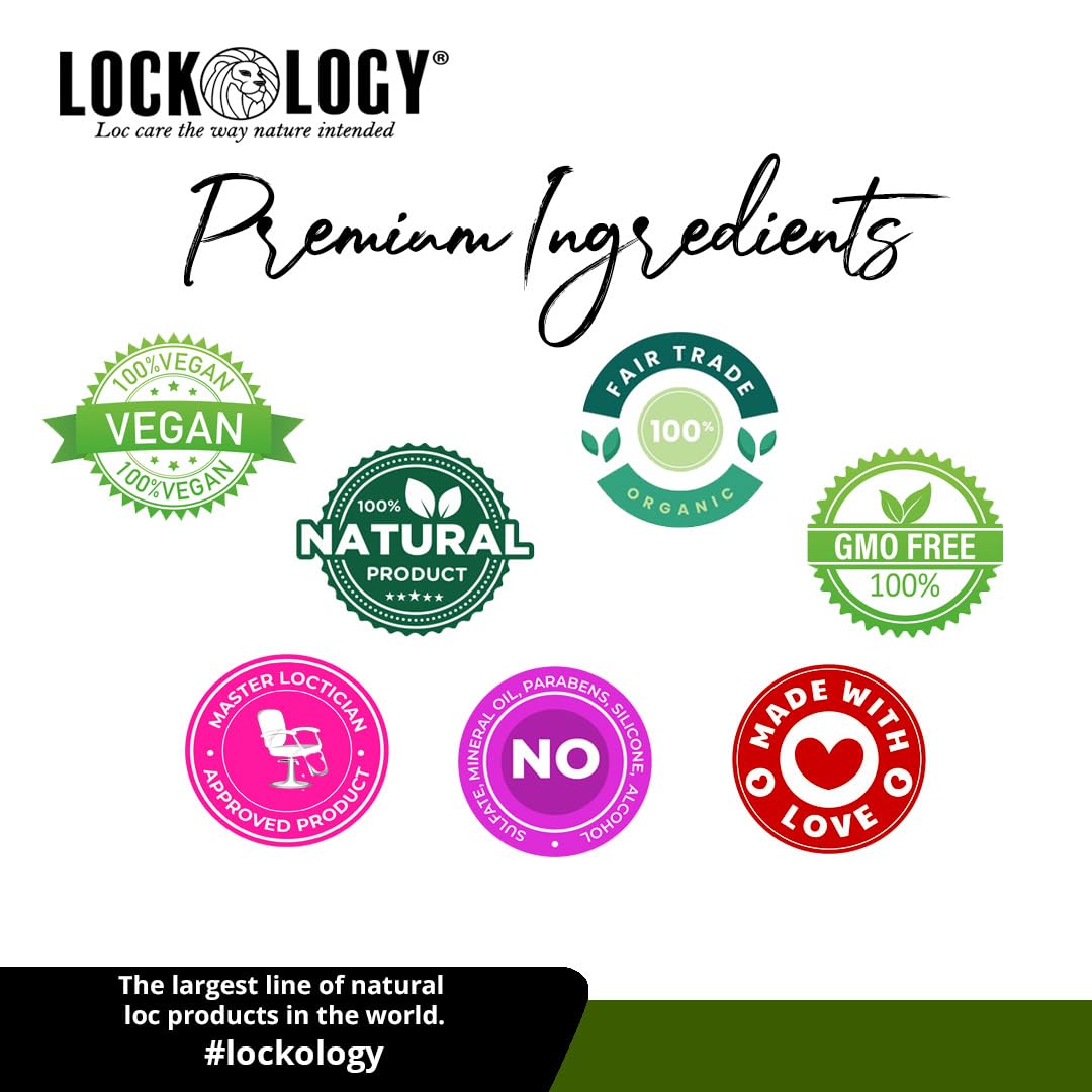 **Lockology Ginger Mint Shampoo for Dreads & Locs – Natural Hair Care for Dreadlocks – Moisturizing & Cleansing Shampoo for Healthy Locs – Perfect for Daily Use & Scalp Care**