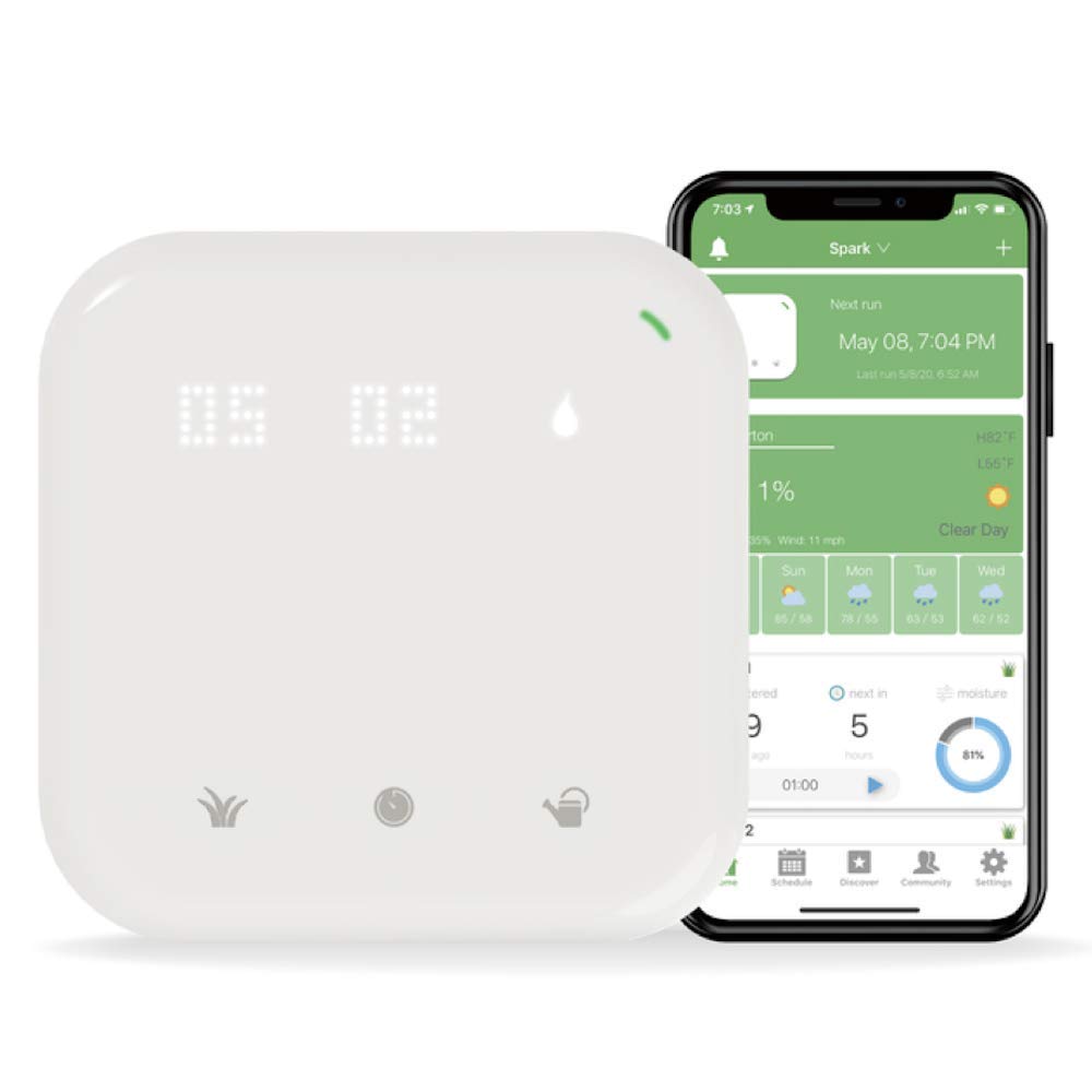 Netro Spark Smart WiFi Sprinkler Controller - 16 Zone, Weather-Aware, Alexa Compatible, Remote Access for Efficient Lawn & Garden Irrigation | Perfect for Smart Home Automation & Water Conservation
