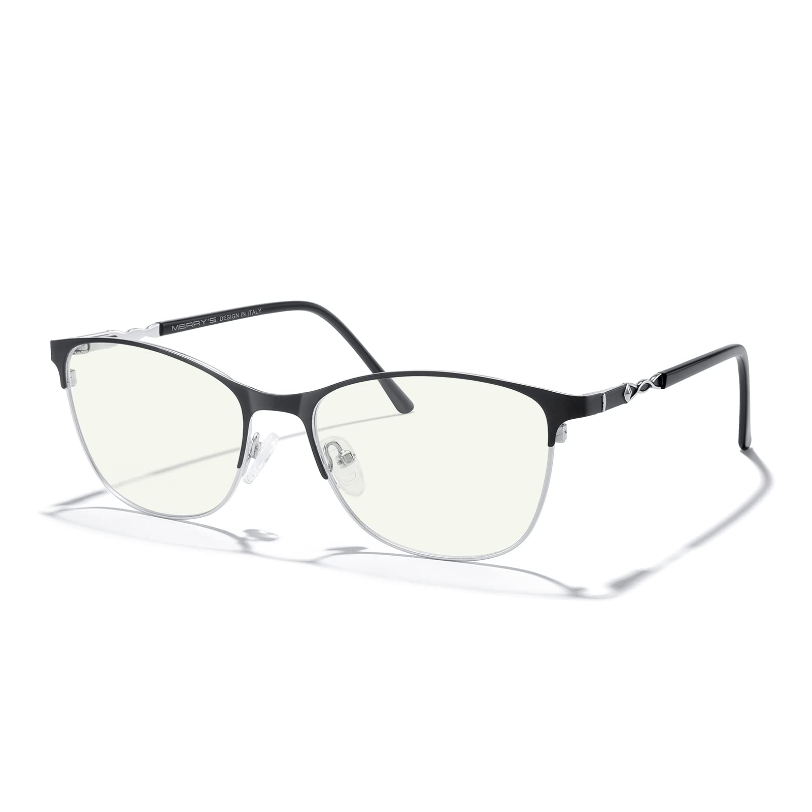 Blue Light Blocking Glasses for Women - MERRY'S Anti Eyestrain Computer Glasses | Reading & Gaming Glasses for Office, Study & Screen Time