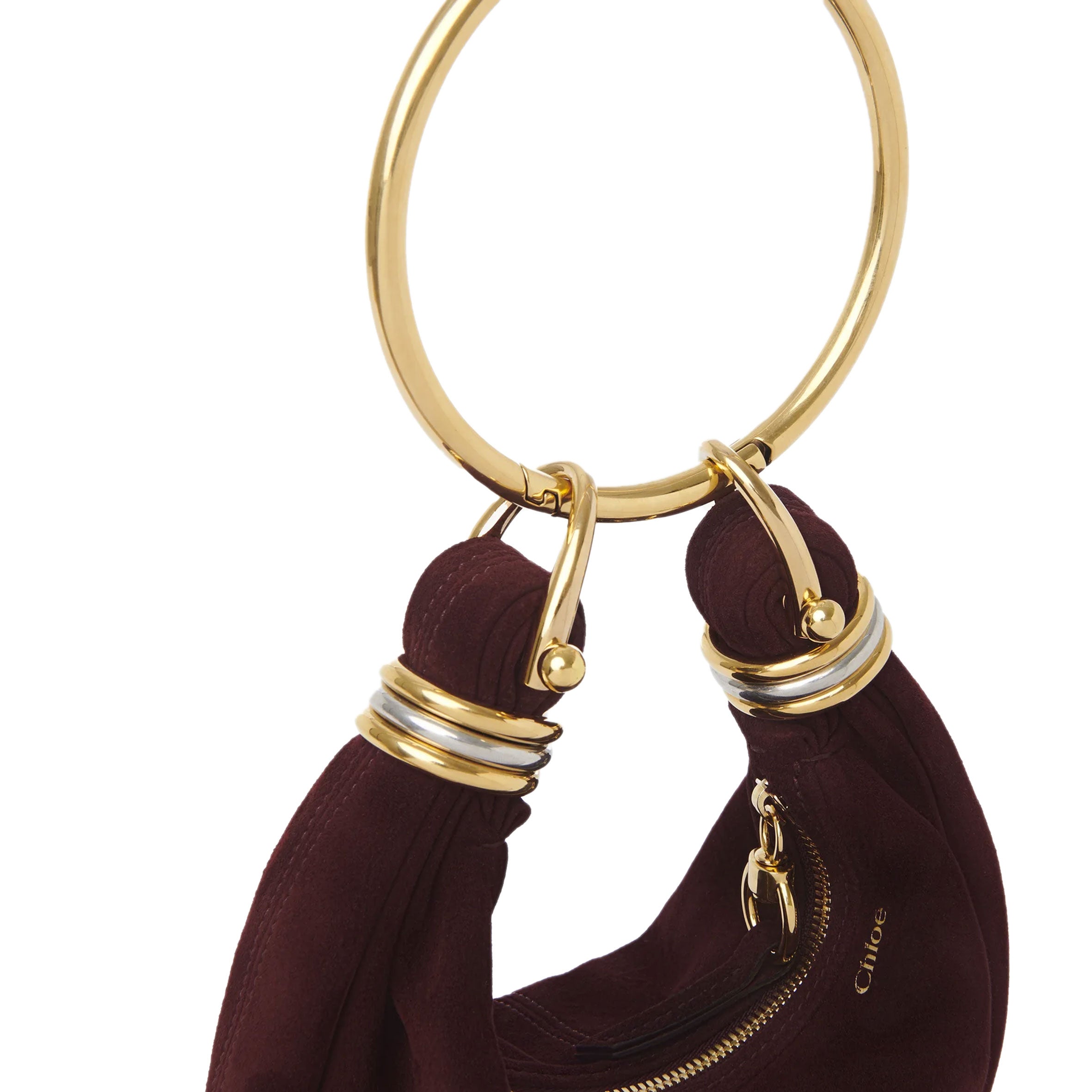 Small Suede Bracelet Bag in Violet - Elegant Wristlet Purse for Women, Perfect for Parties, Concerts & Night Out Accessories