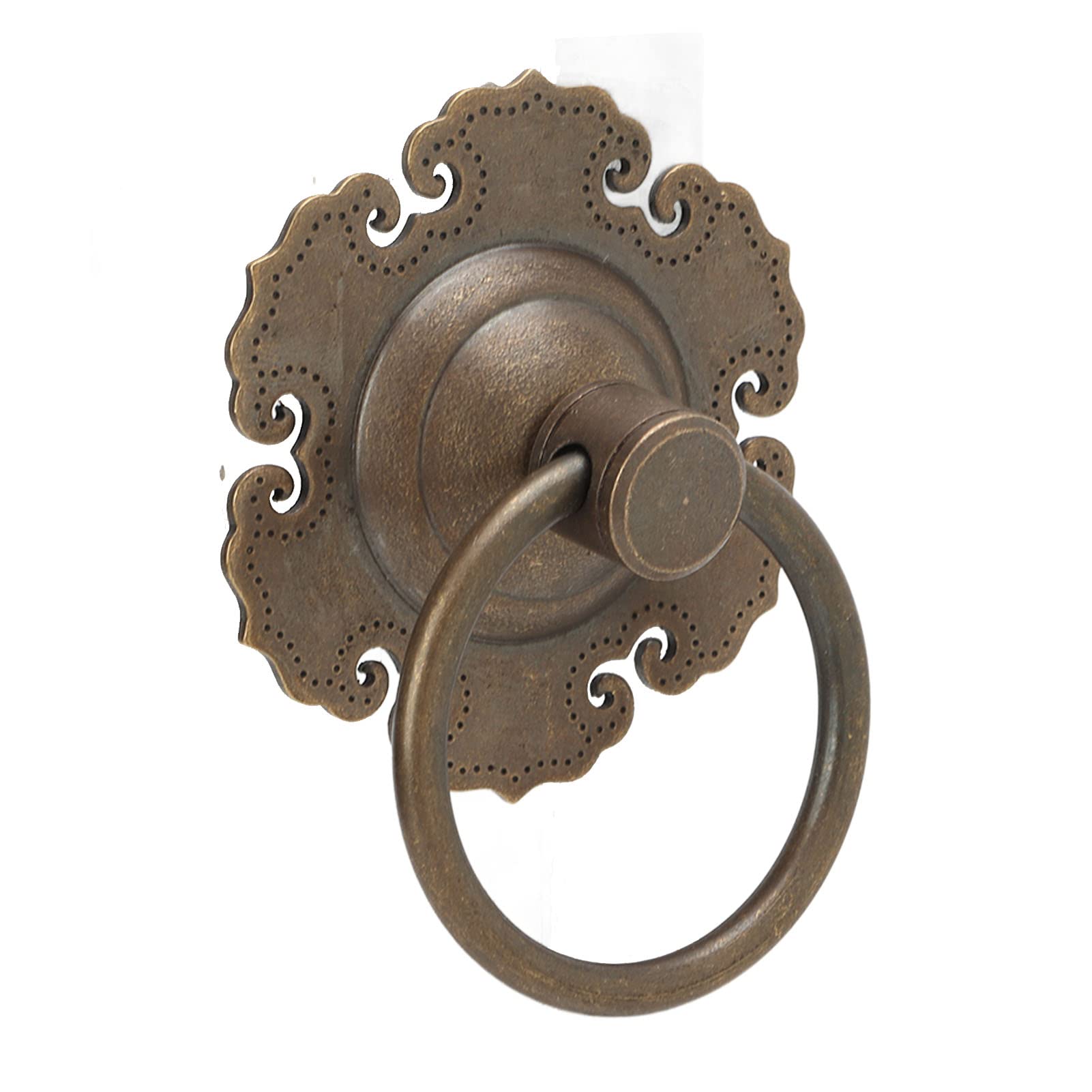 ENZZ Antique Brass Cabinet & Drawer Handles - Rust-Resistant, Elegant Vintage Style for Home & Office Furniture - Perfect for Kitchen Cabinets, Dressers, and Storage Units