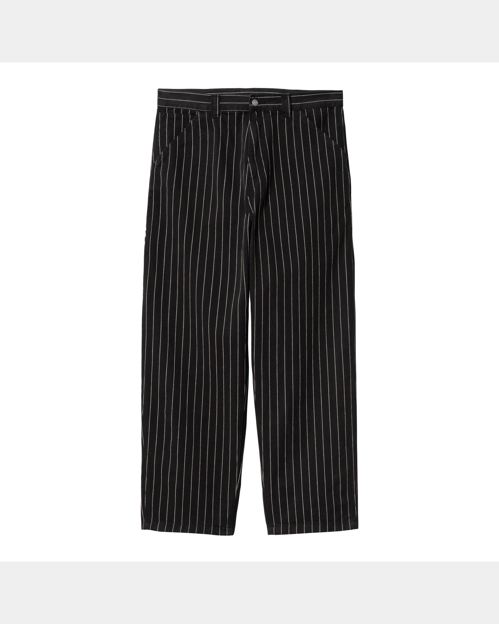 OG Single Knee Pant Twill - Black / Wax Seaton Stripe | Durable Work Pants for Construction & Outdoor Activities
