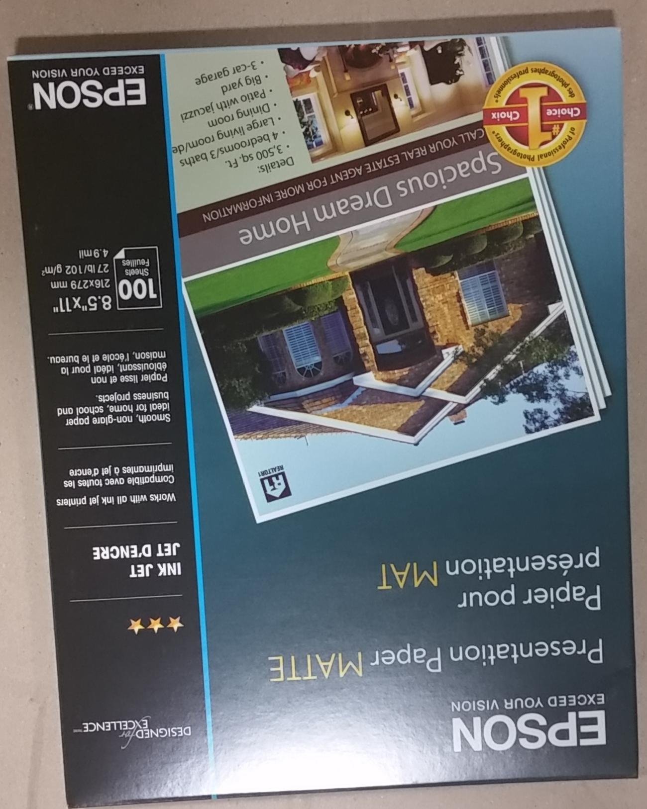 Epson Premium Presentation Paper - 8.5