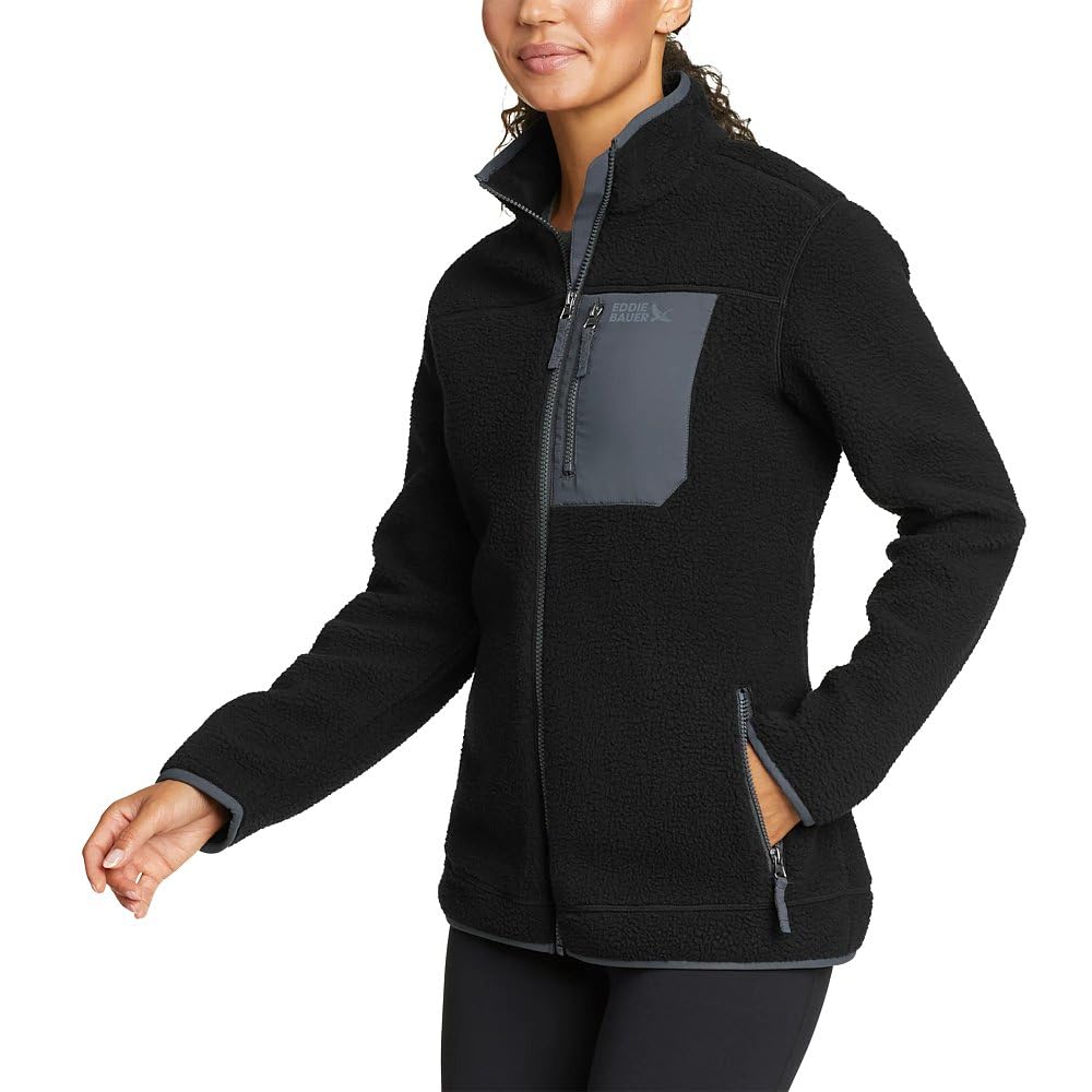 Eddie Bauer Women's Quest 300 Fleece Jacket - Lightweight Warm Winter Coat for Hiking, Camping & Outdoor Activities