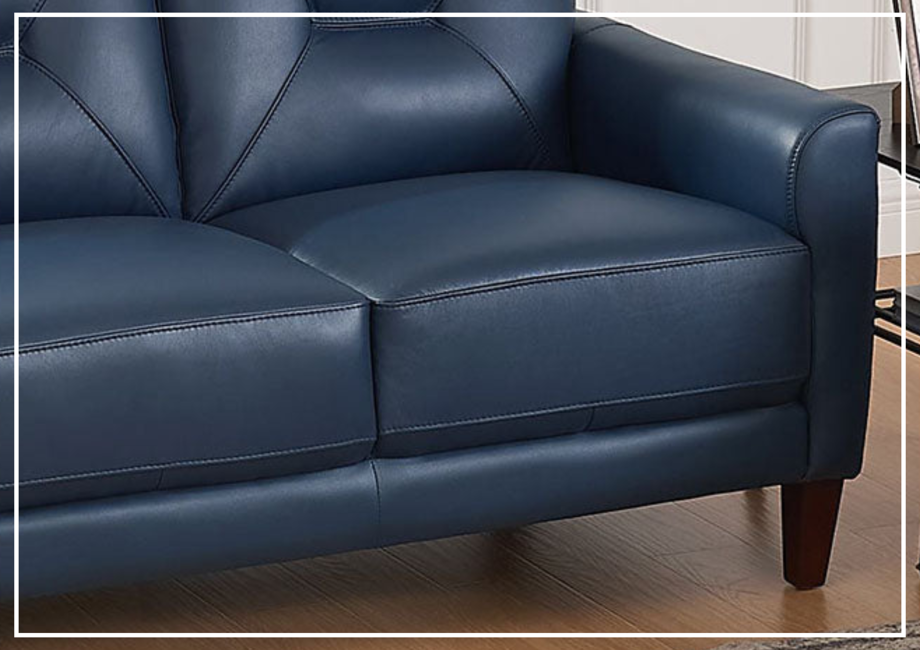 Hydeline Mavis 3-Seater Premium Leather Sofa - Genuine Top Grain Leather, Comfortable Cushioning, Sturdy Wood Frame - Perfect for Living Room, Lounge, Office Waiting Area & Home Theater