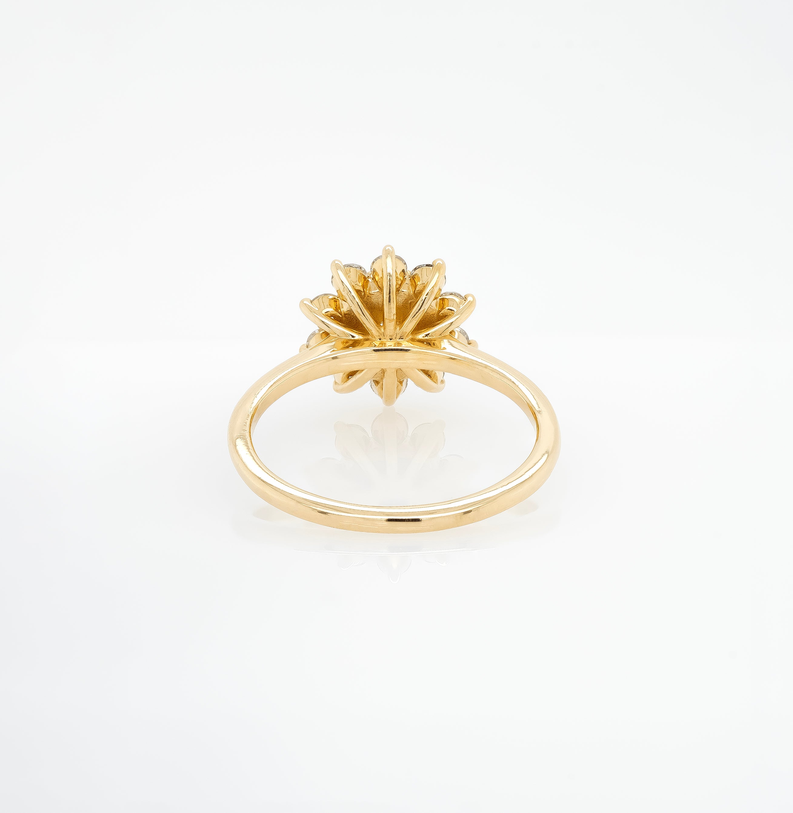 0.53 Carat Diamond Rosetta Halo Engagement Ring - Perfect for Proposals, Anniversaries & Special Occasions