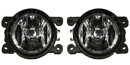 Ford Pickup Truck Fog Lights Pair Set - Left & Right Compatible Driving Lamps for Enhanced Visibility in Rain, Snow, and Foggy Conditions