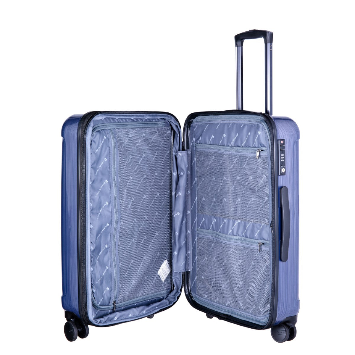 Daycrown 705 Brushed Silver 60MM HINOMOTO Silent Wheels PC Luggage Suitcase - Perfect for Business Travel & Airplane Carry-On