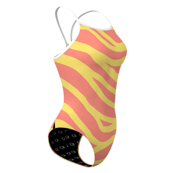 SunZebra Women's Skinny Strap Swimsuit - Sexy High Cut One Piece Bathing Suit for Beach, Pool & Vacation | Slimming Swimwear for Summer