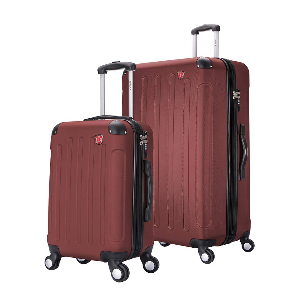 DUKAP INTELY 2-Piece Hardside Spinner Luggage Set with TSA Lock (20