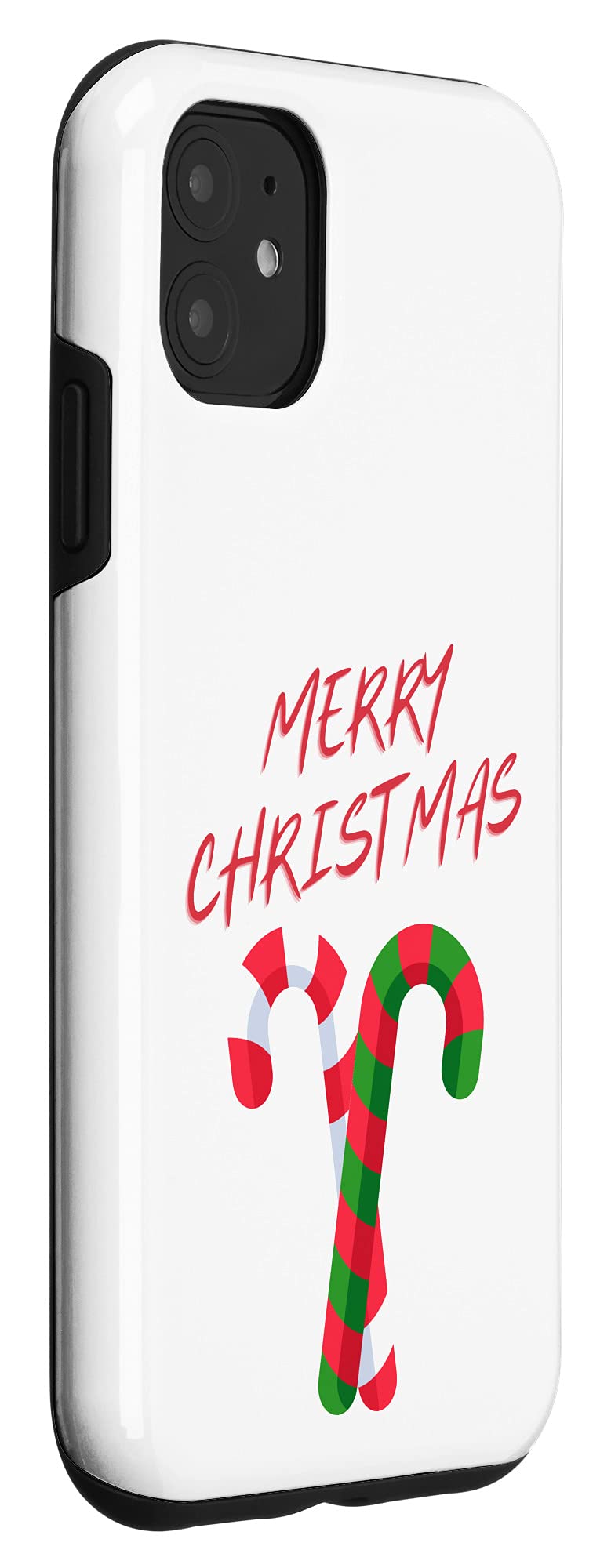 iPhone 11 Case - Christmas Candy Cane Design - Protective Phone Cover for iPhone 11 - Perfect Holiday Gift for Christmas & Winter Season