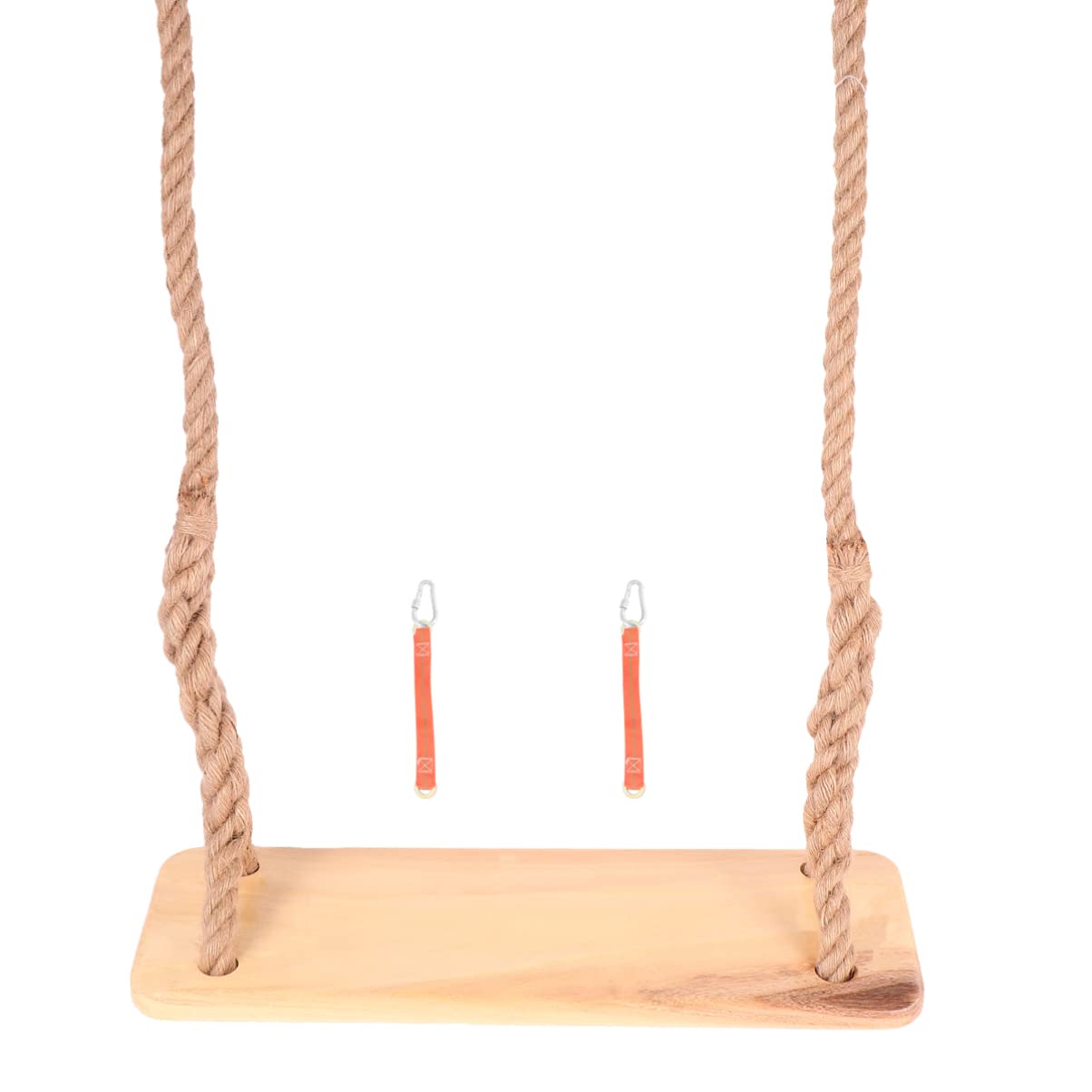 INOOMP Kids Swing - Indoor/Outdoor Rope Swing for Children & Adults, Brown Cottonwood Hanging Swing - Perfect for Playrooms, Backyards, and Treehouses