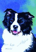 Border Collie Barbara Van Vliet Garden Portrait Flag 28'' x 40'' - Premium Outdoor Decorative Garden Flag for Dog Lovers, Perfect for Yard, Patio, and Home Decor