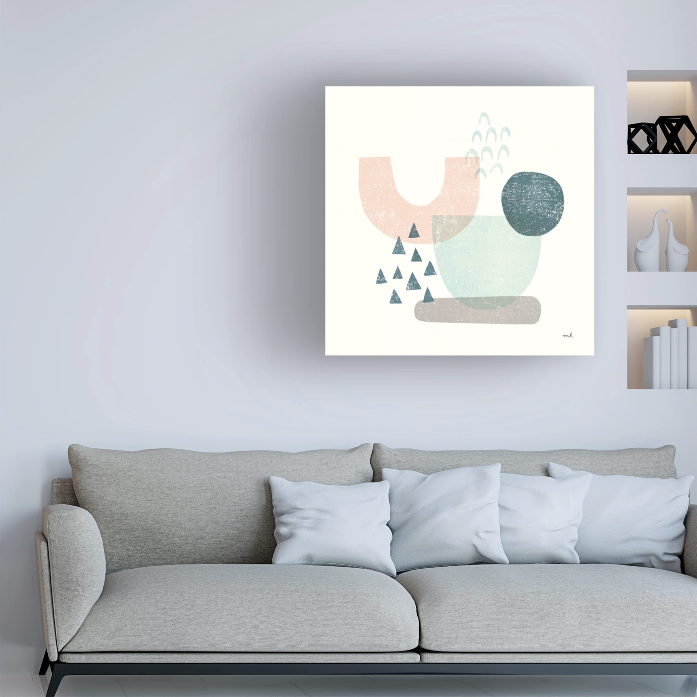 Trademark Fine Art 'Happy Thoughts II' Canvas Wall Art by Moira Hershey - Modern Home Decor for Living Room, Bedroom & Office