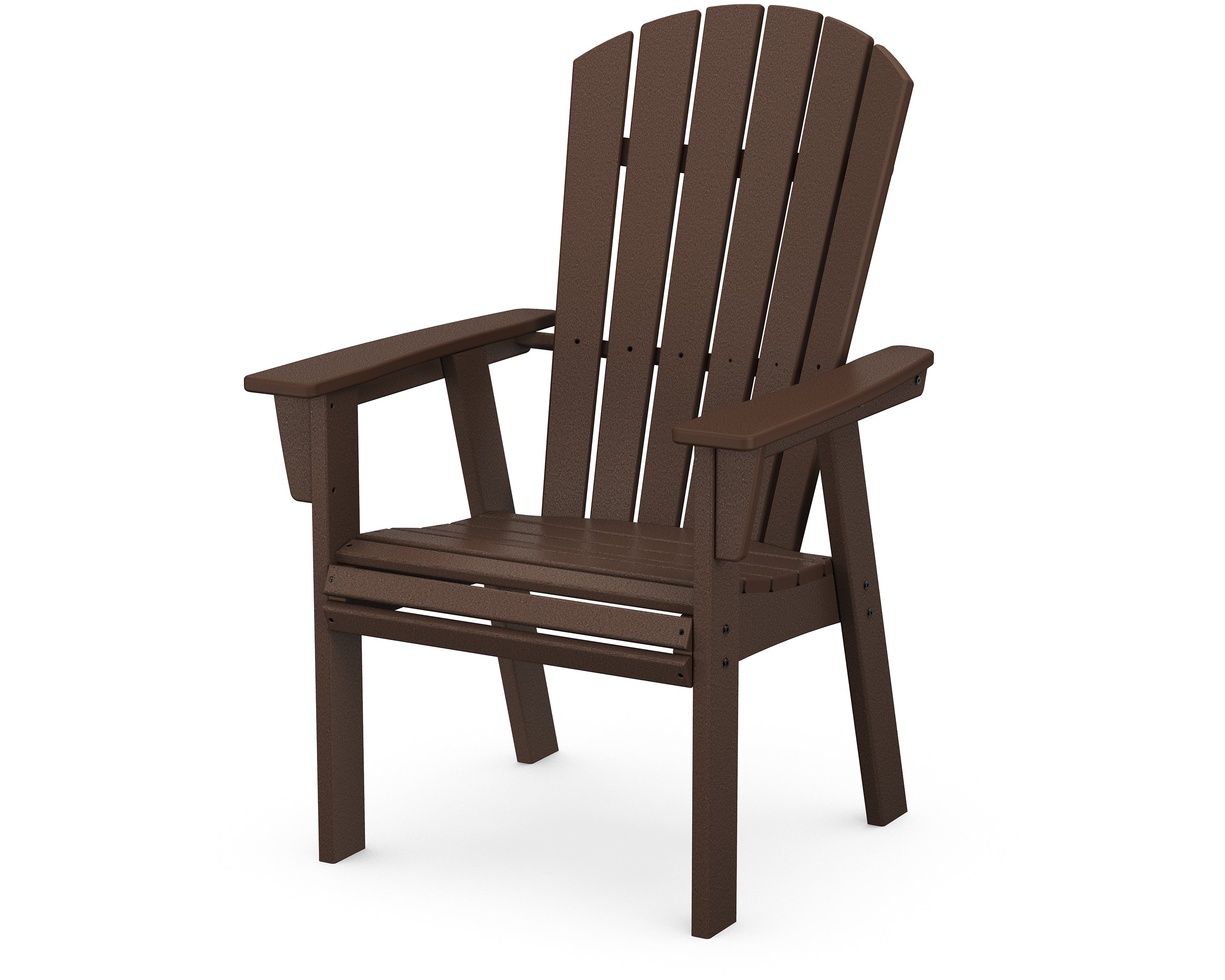 POLYWOOD Nautical Curveback Adirondack Dining Chair - Outdoor Patio Furniture, All-Weather Resin Wicker, Comfortable Seating for Poolside, Beach, Garden & Backyard Relaxation