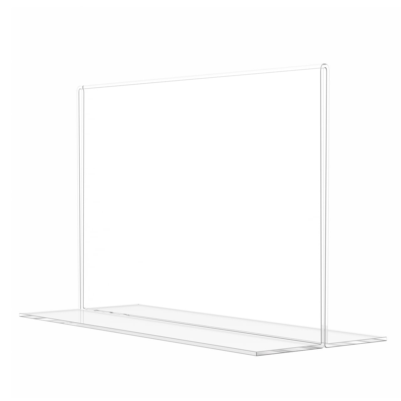 24 Pack Clear Acrylic Sign Holders for 8.5