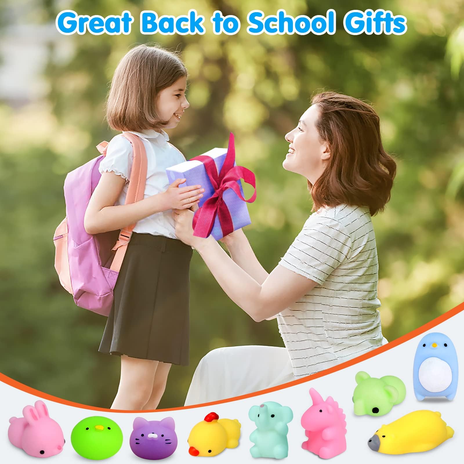 75Pcs Kawaii Squishy Toys for Kids - Stress Relief & Party Favors for Classroom, Birthday Gifts