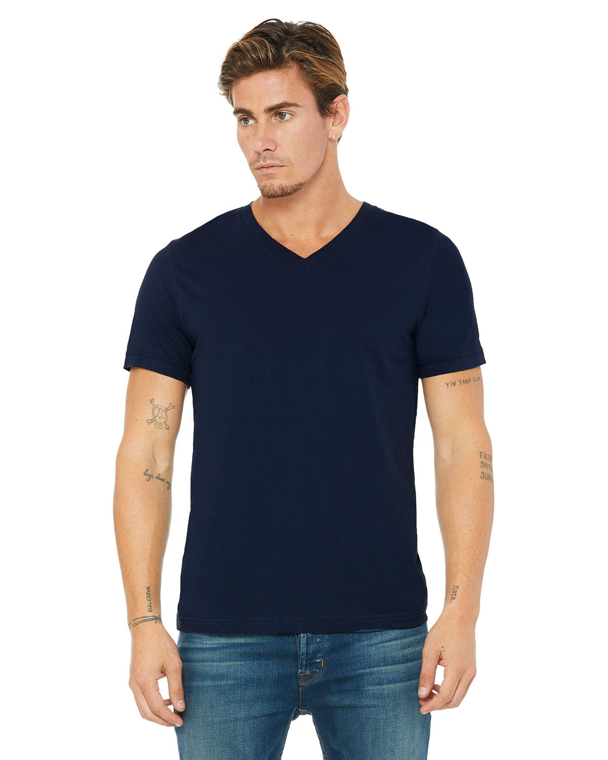 Bella + Canvas 3005 Unisex Jersey Short Sleeve V-Neck T-Shirt - Soft Cotton Tee for Men & Women - Perfect for Casual Wear, Screen Printing, and Everyday Outfits