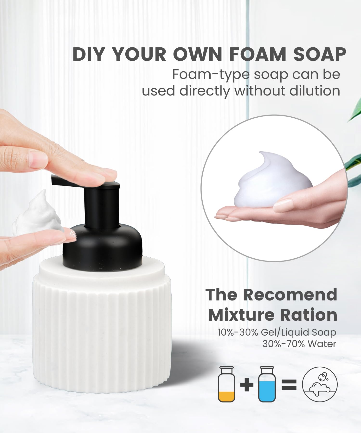 6-Piece White Bathroom Accessory Set - Toothbrush Holder, Soap Dispenser, Vanity Tray, Tumbler & Organizer | Modern Countertop Storage for Bathroom, Guest Room & Spa Decor