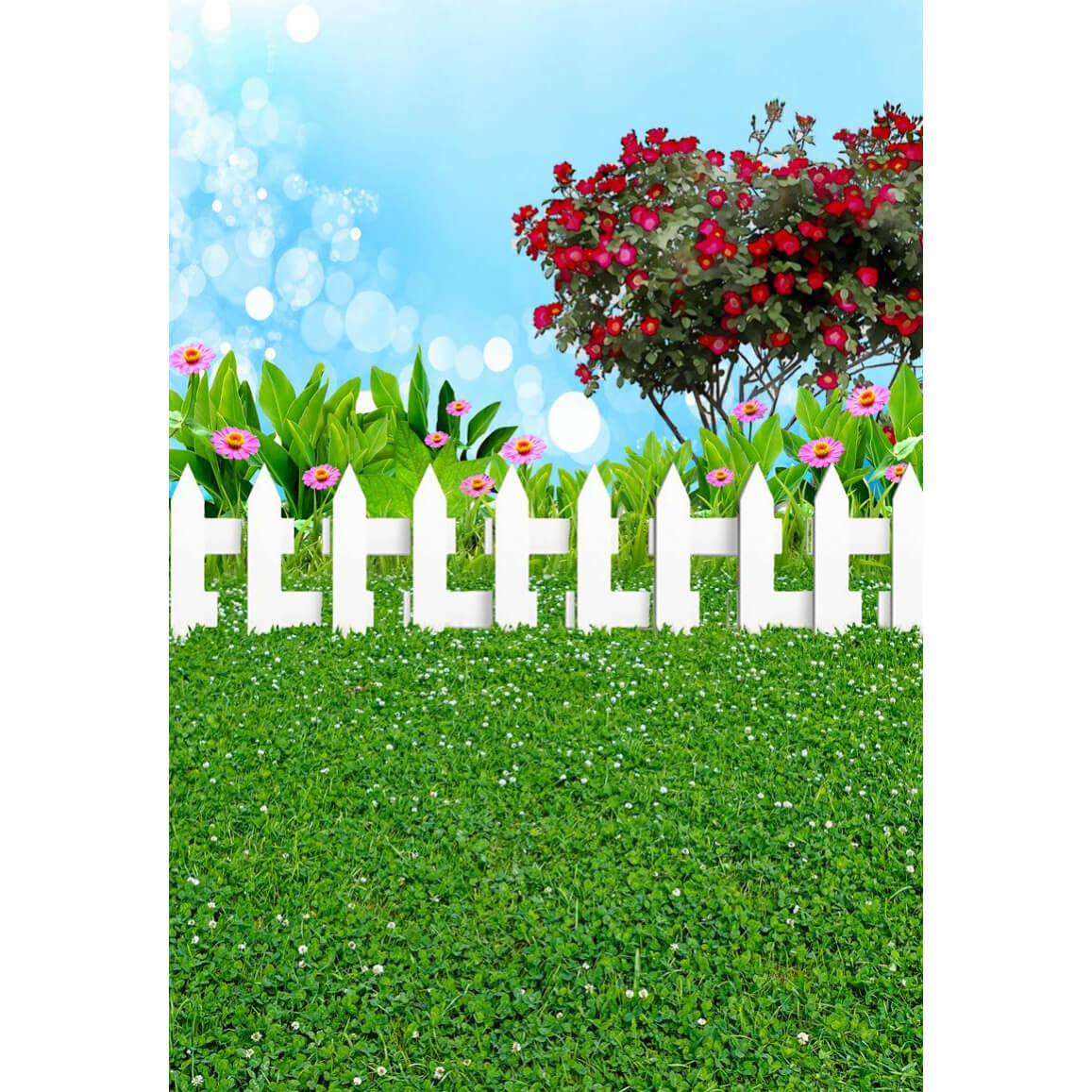 3x4m Spring Meadow Glass Photoshoot Backdrop - Kids Photography Background (Children's Design 3) | Perfect for Birthday Parties, Baby Showers & Studio Portraits