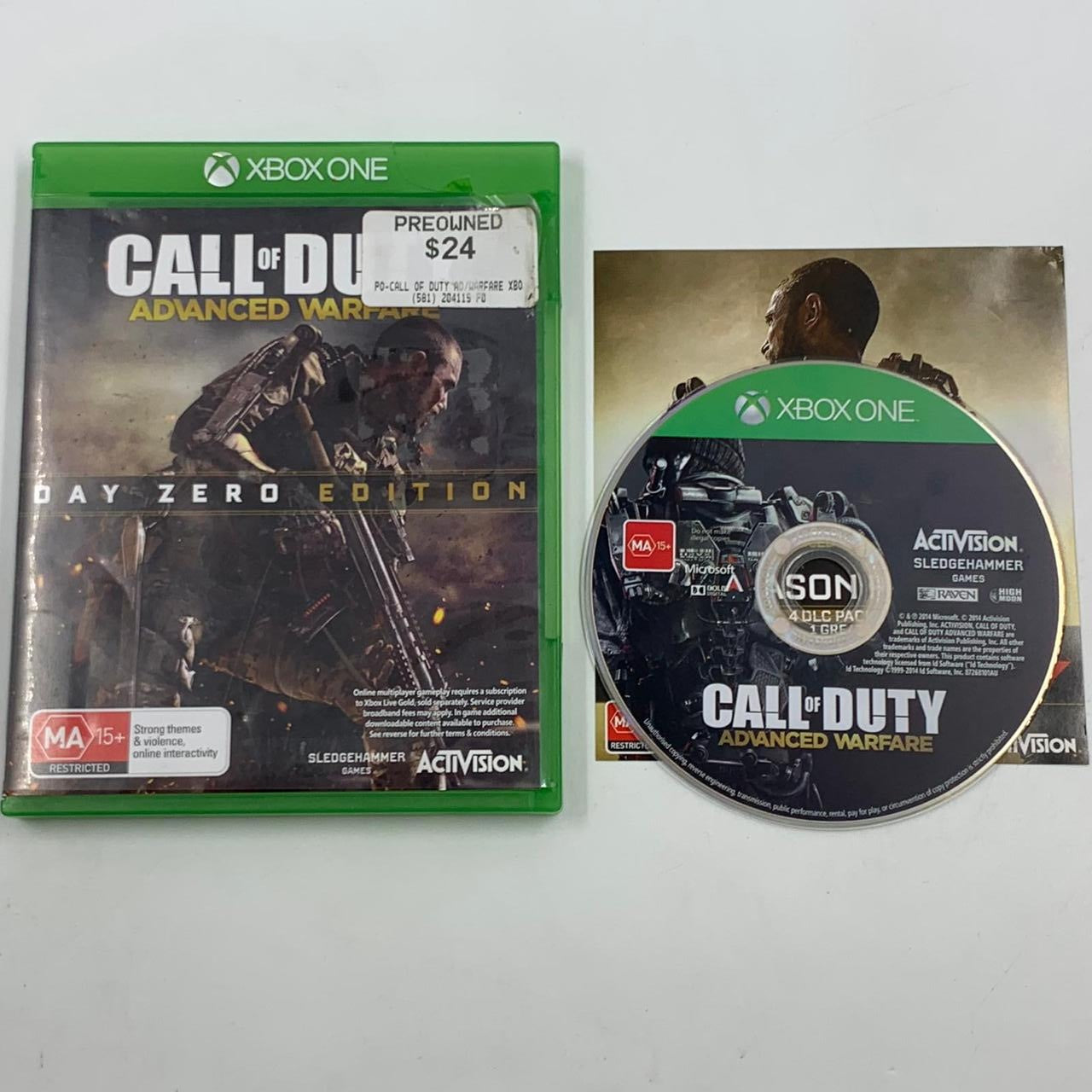 Call of Duty: Advanced Warfare Day Zero Edition - Xbox One Game with Manual | First-Person Shooter for Action-Packed Gaming Nights