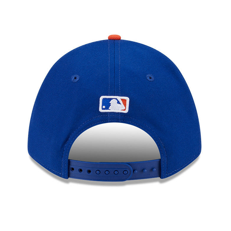 New York Mets Snapback Hat by New Era - 9Forty M Crown Adjustable Baseball Cap in Royal Blue for Men & Women - Perfect for Games, Fan Gear & Streetwear Fashion