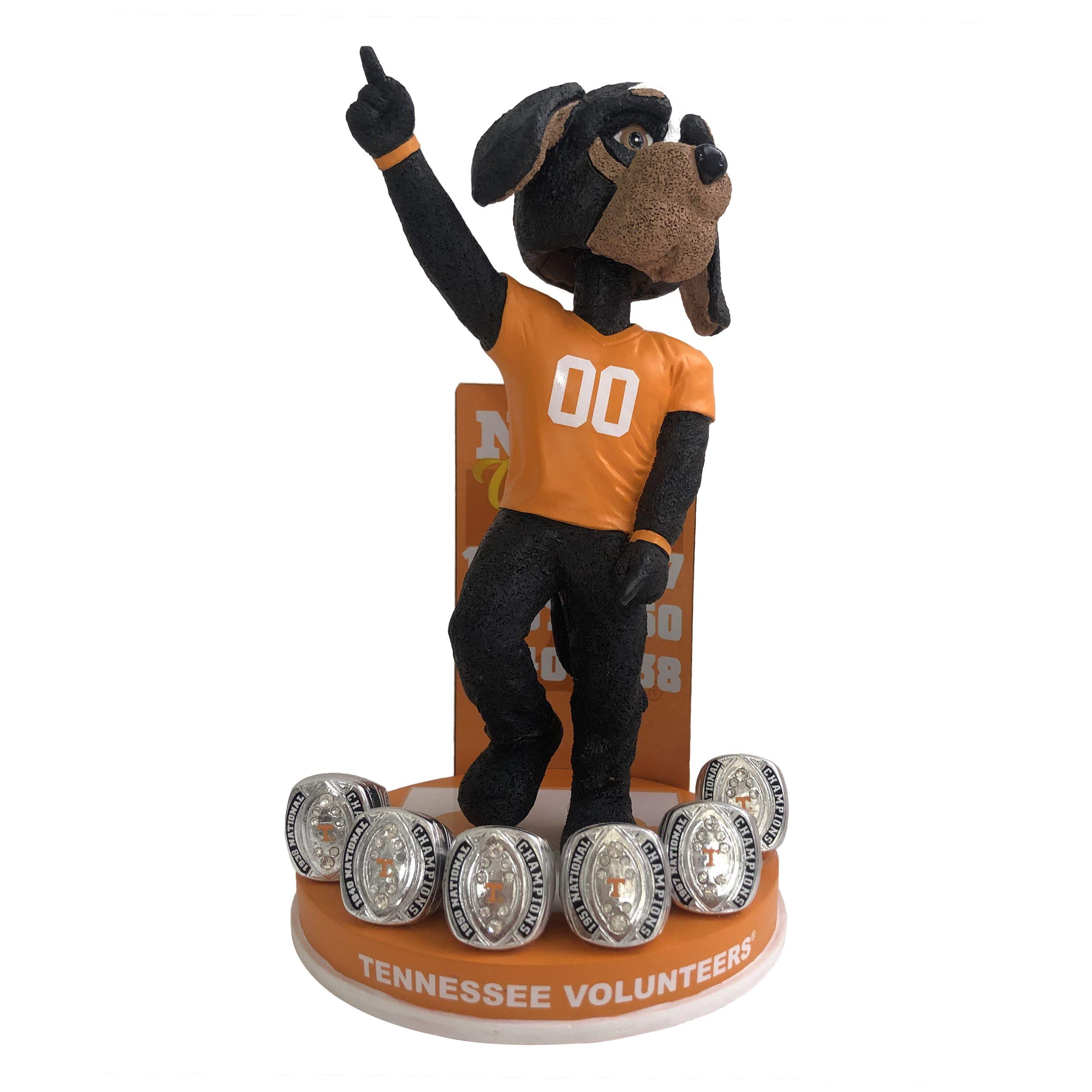 Smokey Tennessee Volunteers NCAA College Football Champions Bobblehead - Perfect for Game Day Decor, Fan Collections & Sports Memorabilia Displays