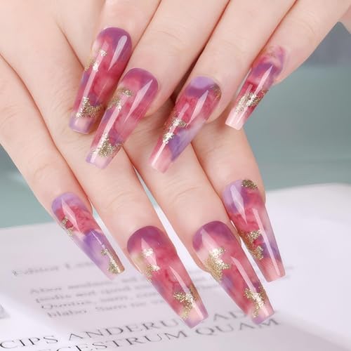 red purple marble