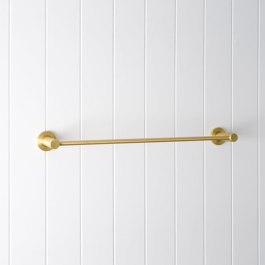 600mm Brushed Brass Sydney Towel Rail - Premium Bathroom Towel Holder for Modern & Luxury Home Decor