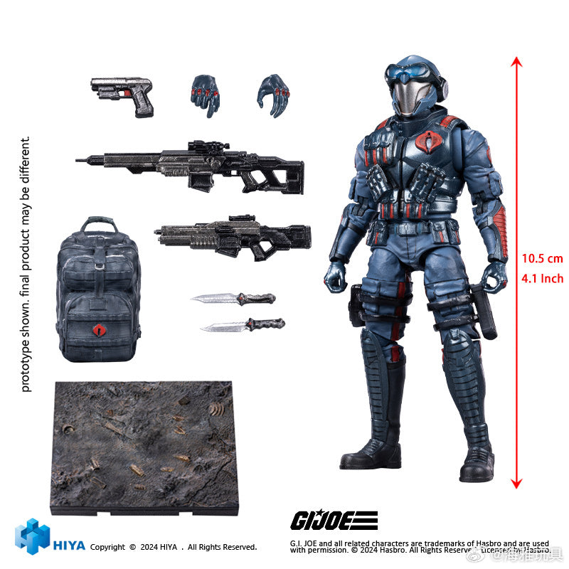 PRE ORDER 1/18 HIYA 4inch G.I.Joe Cobra Viper Action Figure - Exquisite Collectible Military Toy for Display & Play | Perfect for Fans, Collectors and Role Playing Scenes