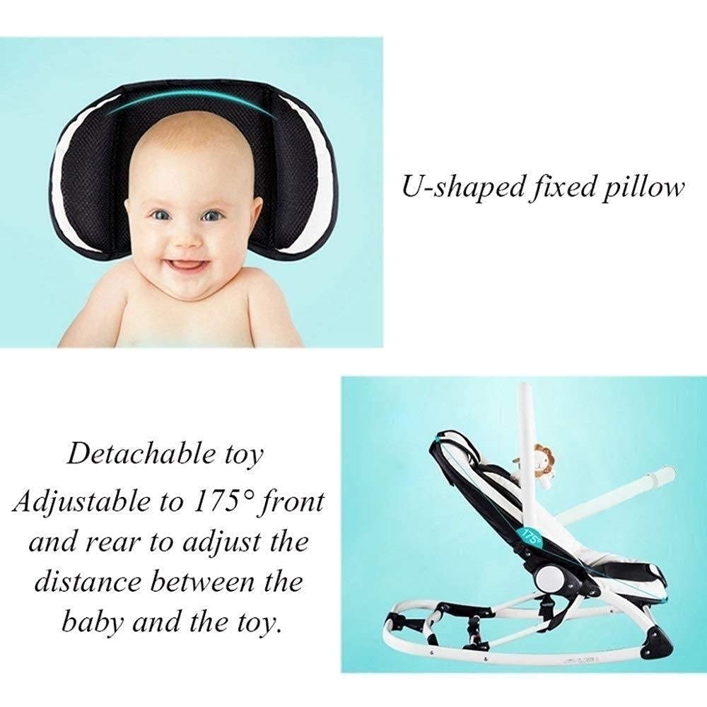 Baby Bouncer Swing for Infants 0-24 Months - Soft Fabric Portable Rocker Seat with Foldable Design | Perfect for Nursery, Travel & Soothing Fussy Babies