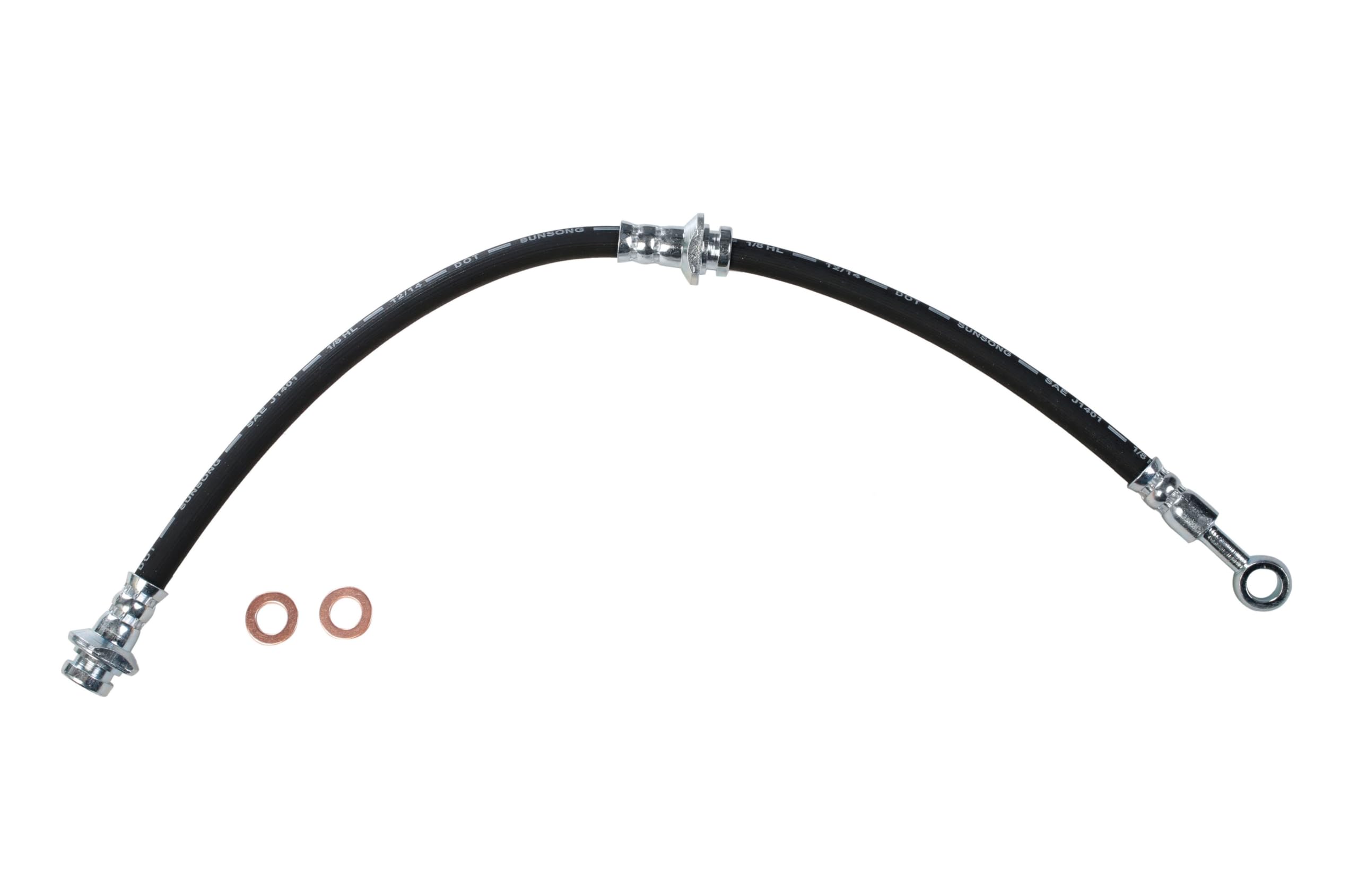 Sunsong 2202358 Brake Hydraulic Hose - High Performance Replacement for Smooth Braking | Perfect for Trucks, SUVs & Off-Road Vehicles