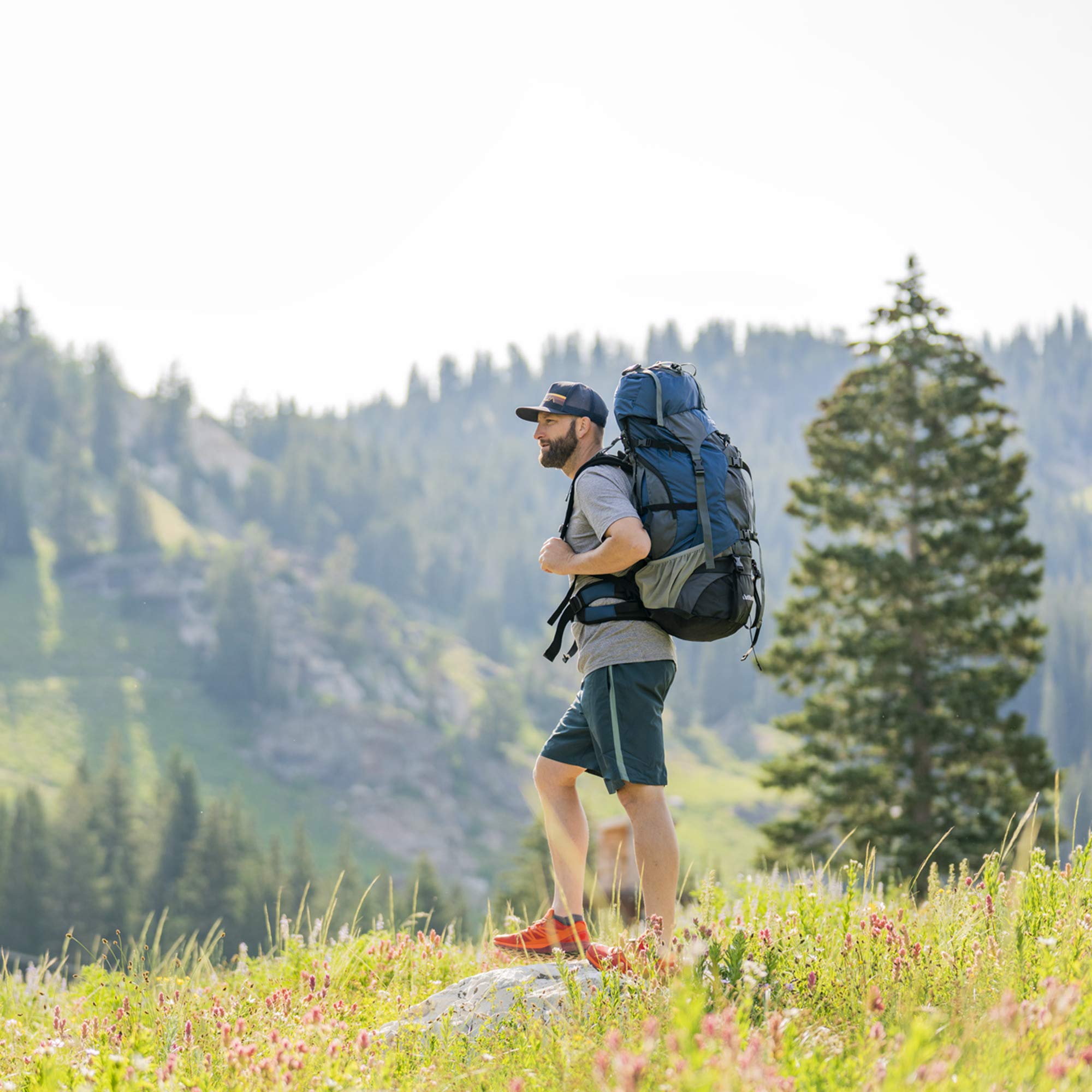 TETON Sports Outfitter 4600 Ultralight Internal Frame Backpack - 75L High-Performance Hiking & Camping Backpack for Outdoor Adventures, Travel & Trekking - Durable & Comfortable Blue Backpack for Men & Women - Perfect for Long-Distance Hiking, Mountain Climbing & Backpacking Trips