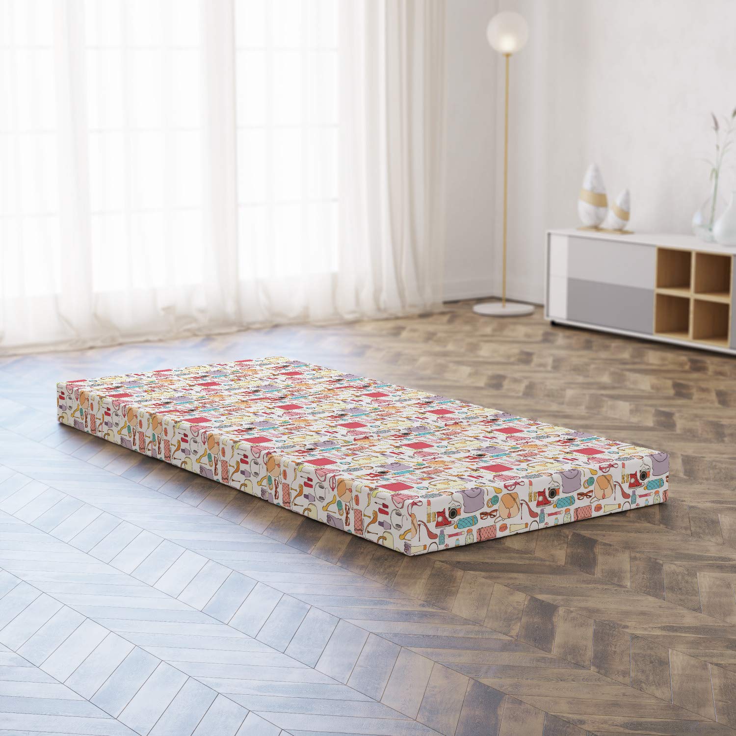 Ambesonne Fashion Foldable Mattress for Women - 74.8