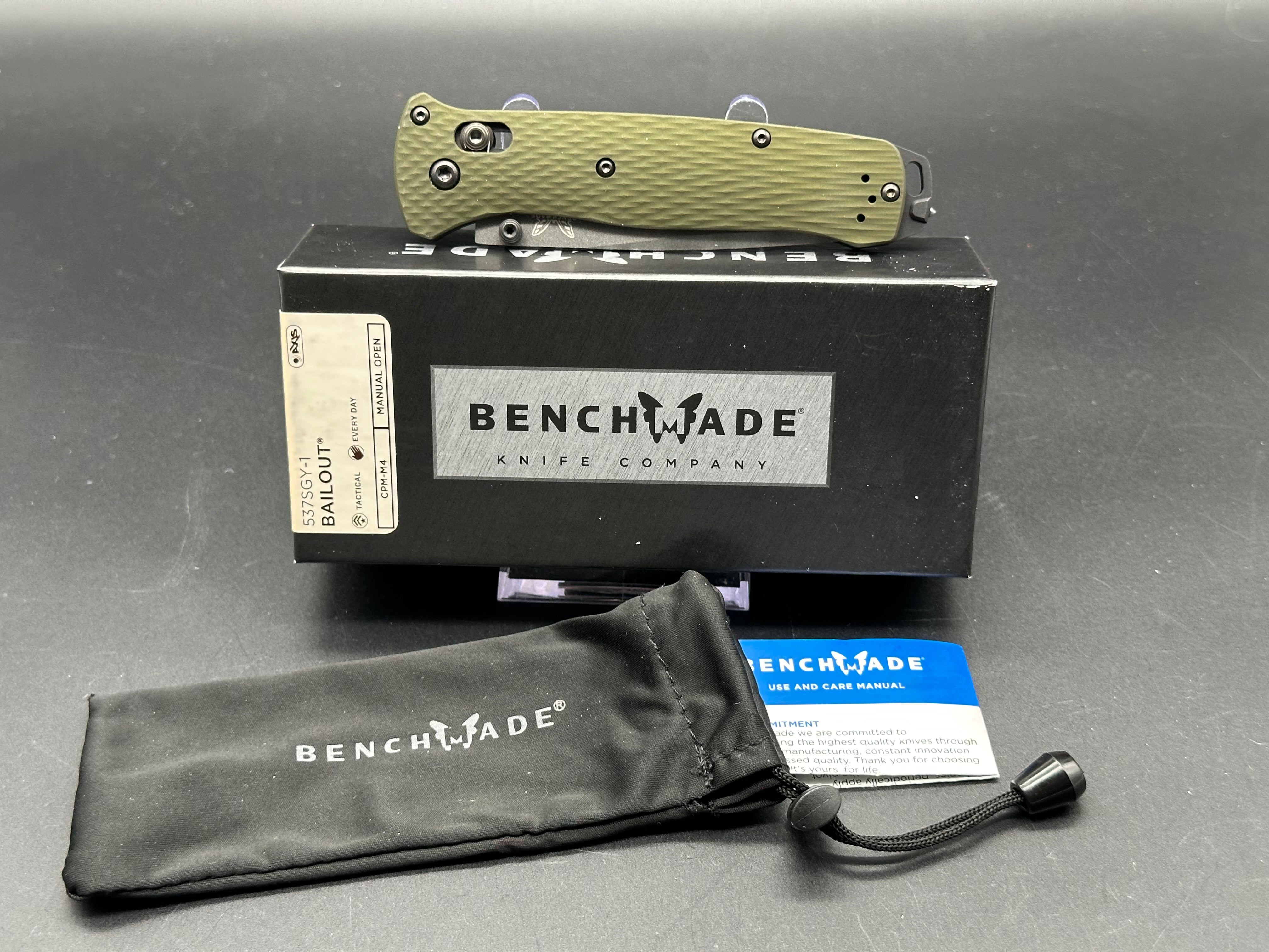 Benchmade Bailout AXIS Lock Folding Knife - 3.4