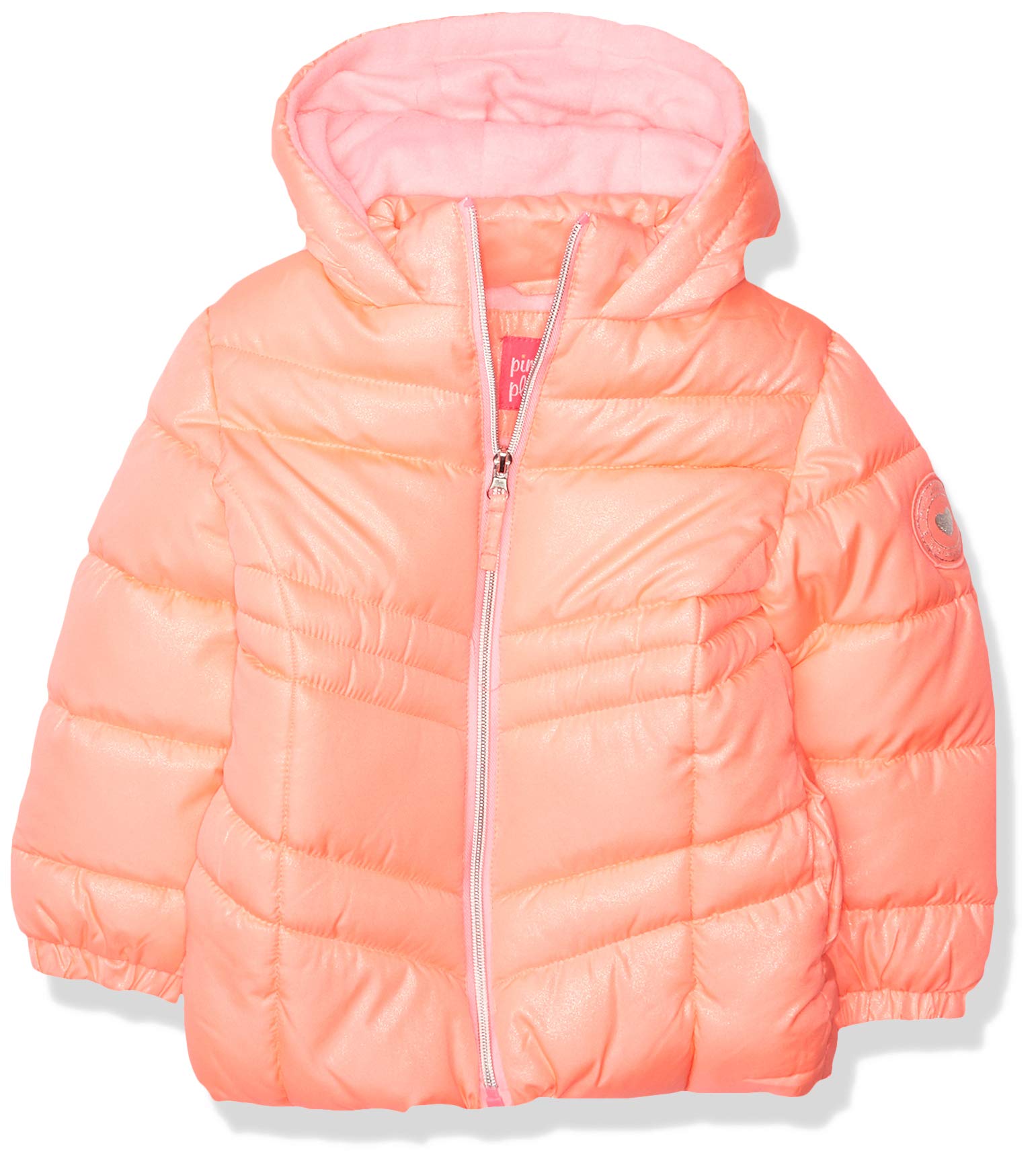 Pink Platinum Girls' Puffer Jacket - Winter Warm Coat for Kids, Waterproof & Lightweight, Perfect for Outdoor Activities & School