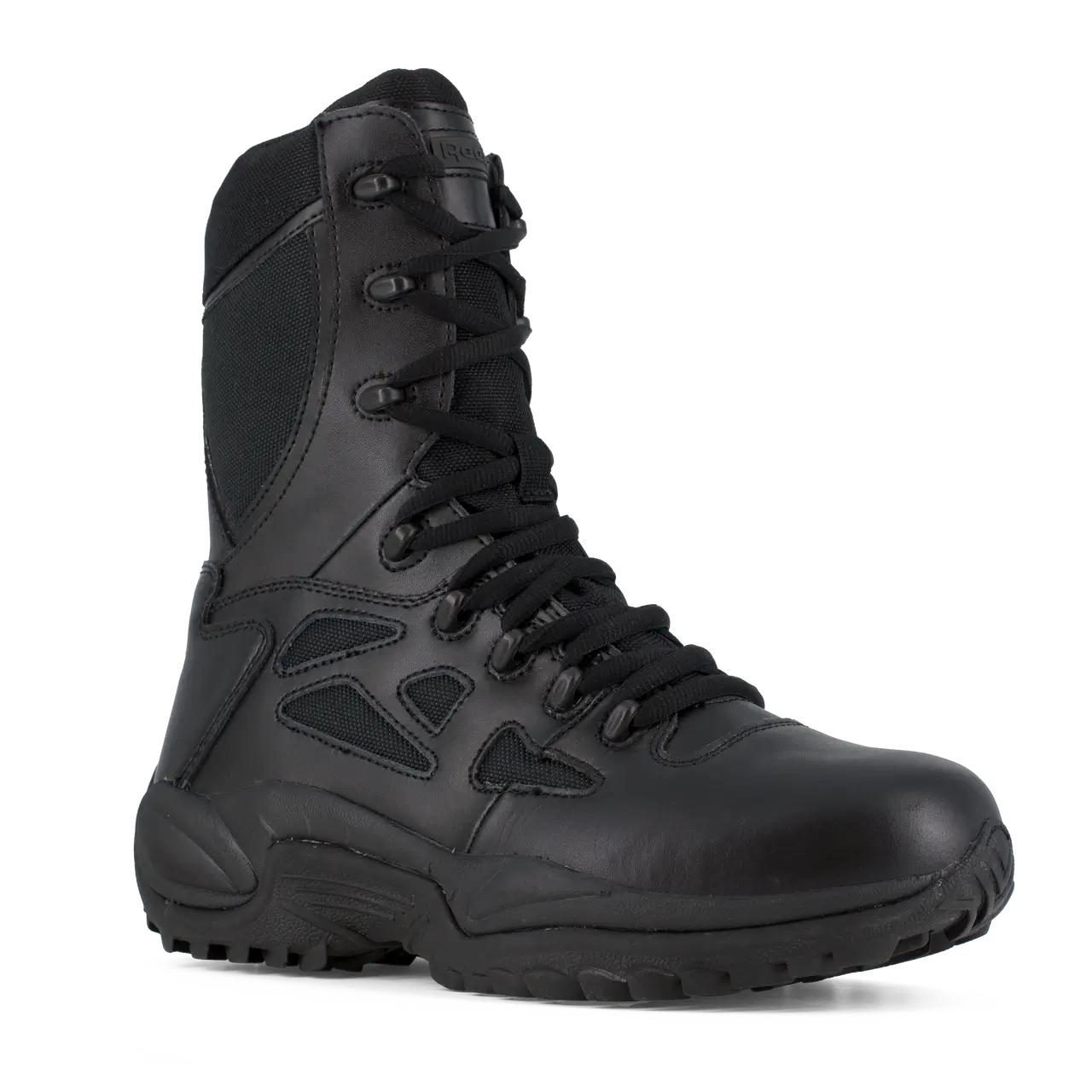 Rapid Response RB 8 Inch Soft Toe Tactical Boots with Side Zipper - Lightweight Military Work Boots for Outdoor Hiking, Security & Tactical Operations