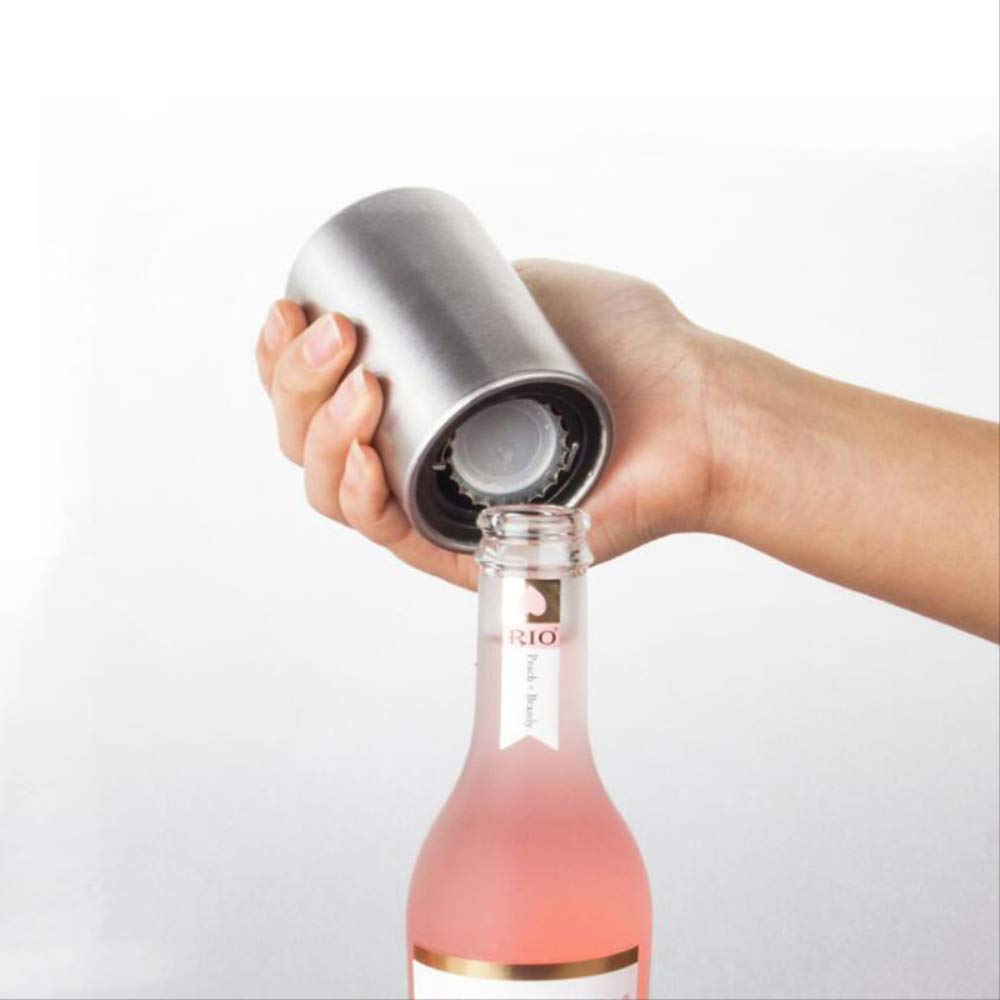 Electric Wine Opener & Bottle Opener Set - Automatic Corkscrew with Stainless Steel Design for Wine, Beer & Soda - Essential Kitchen Accessories & Gadgets for Parties, Dining & Home Bars