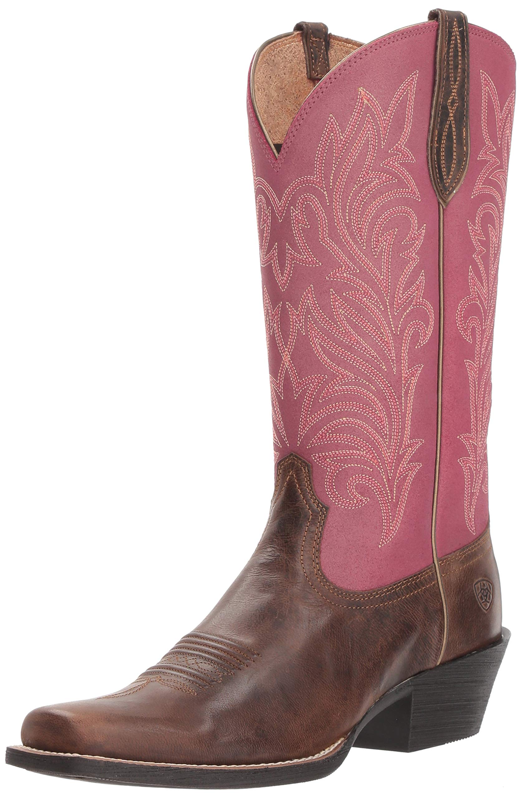 Ariat Women's Round Up Stockyards Western Boot - Comfortable Cowgirl Boots for Riding & Work | Perfect for Horseback Riding, Ranch Work & Country Fashion