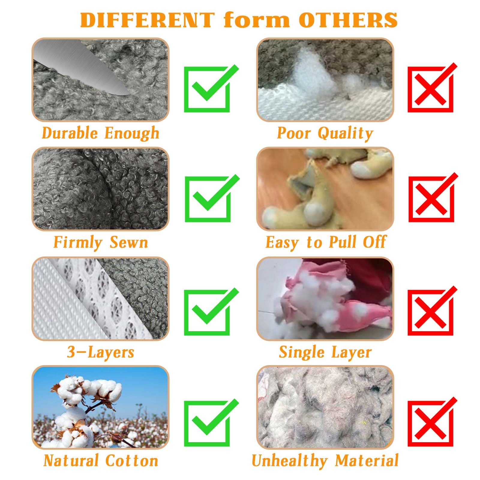 3-Layer Stuffed Squeaky Dog Toys for Small Medium Large Breed - Durable Plush Chew Toys for Puppies & Adult Dogs, Cute Elephant Design for Teething, Playtime & Stress Relief - Perfect for Indoor/Outdoor Fun & Training Rewards