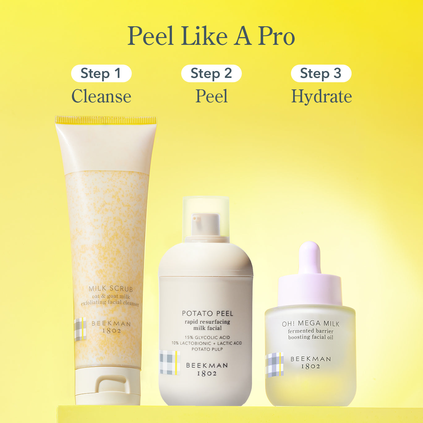 Peel & Glow Bundle - Brightening Facial Mask & Exfoliating Treatment for Glowing Skin | Perfect for Nighttime Skincare Routine & Pre-Makeup Prep