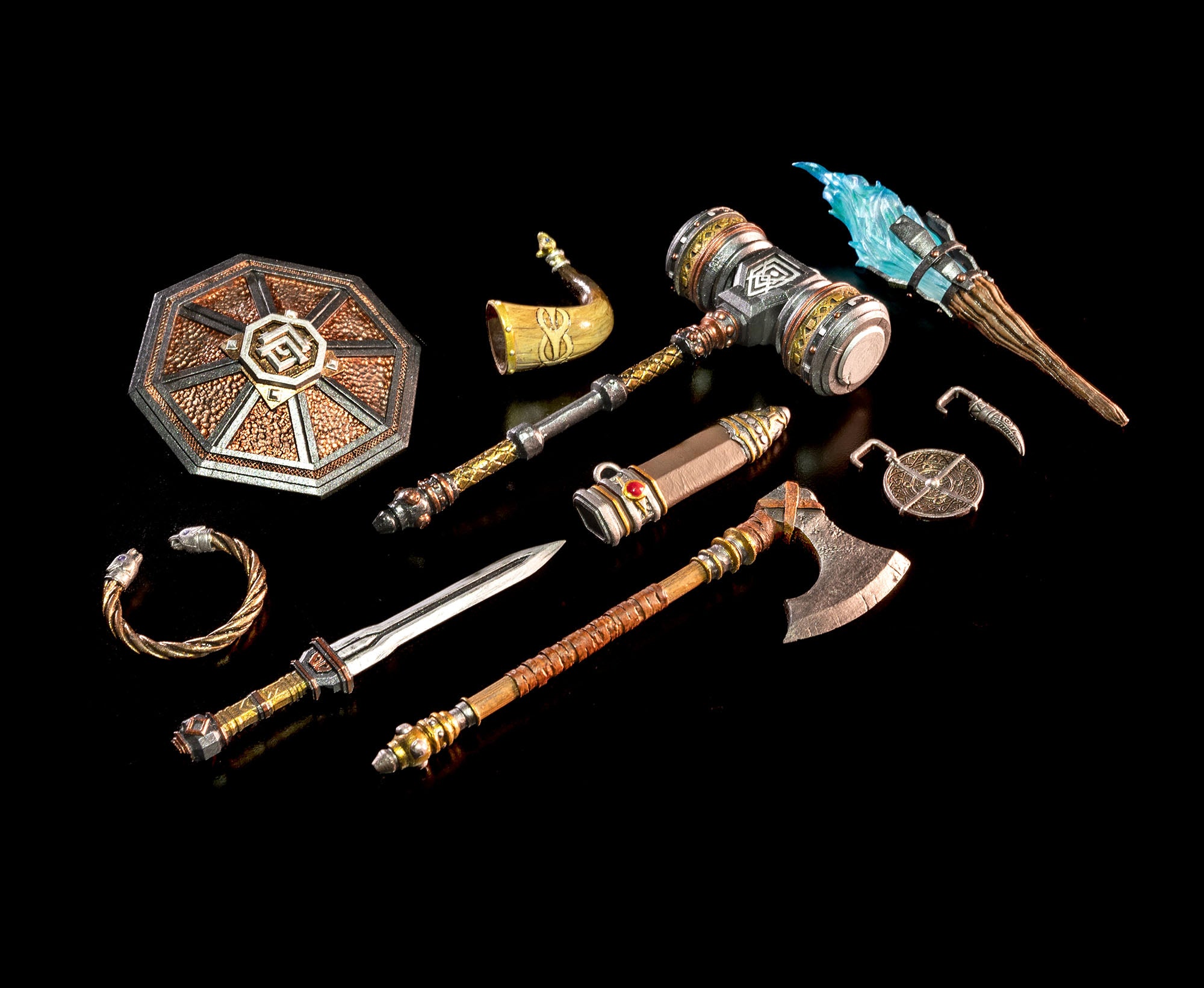 Mythic Legions: Rising Sons Dwarf Weapons 2 - Fantasy Action Figure Accessories Set for Collectors & Role-Playing Games (Preorder) | Perfect for D&D, Tabletop Gaming & Display