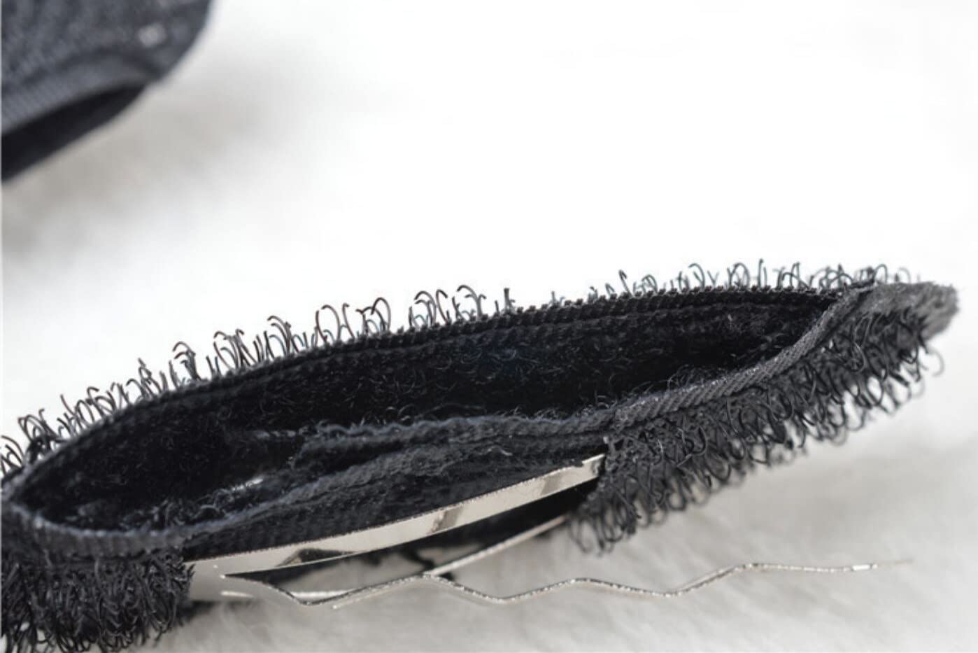 3 Pairs Invisible Black Bump Up Hair Clips - Volumizing Hair Inserts for Updos, Buns & Braids - Styling Tool for Women & Girls - Perfect for Fluffy Hair & Everyday Hairstyles (Great for Work, Parties & Special Occasions)